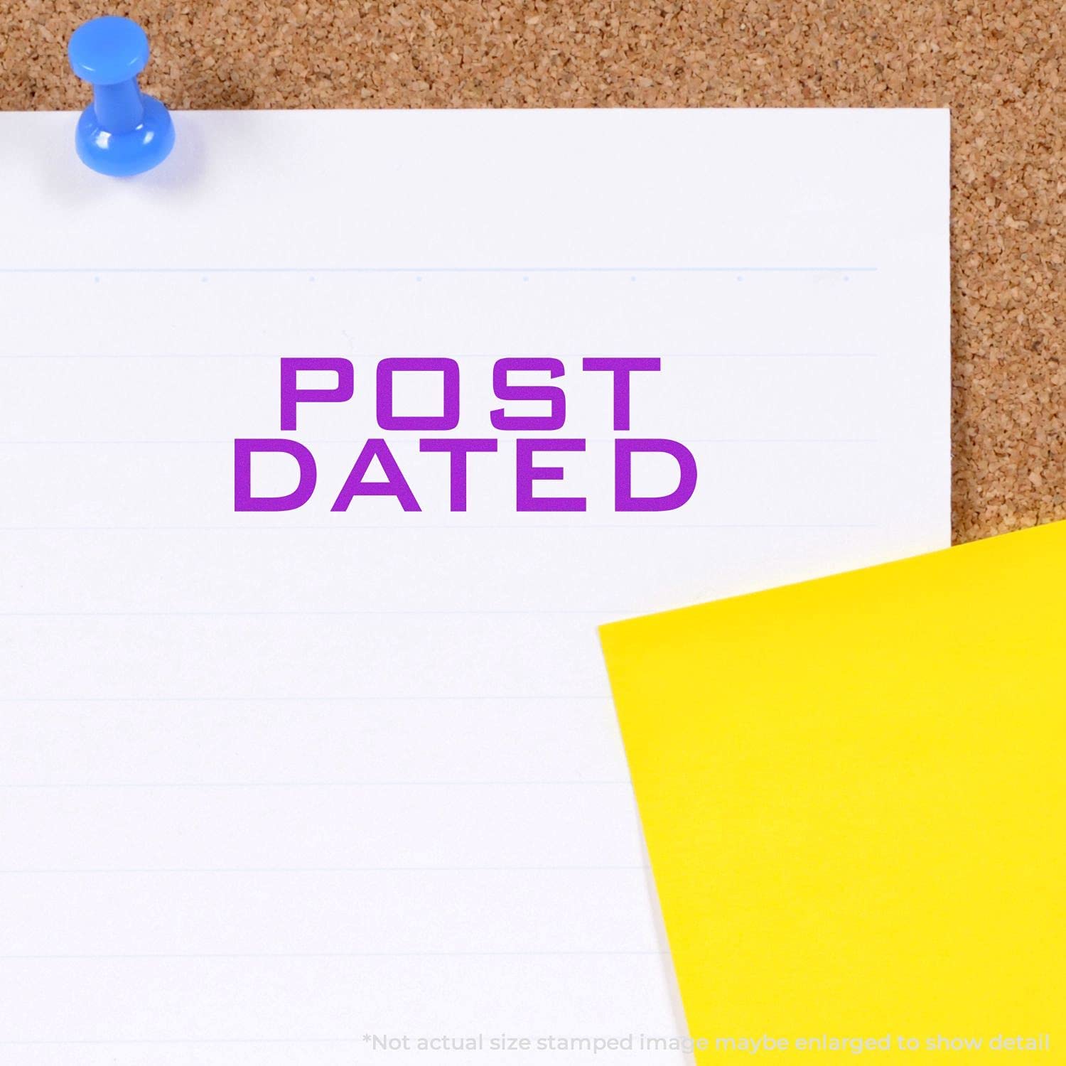 Large Pre-Inked Post Dated Stamp, Blue Ink, 7/8 x 2-1/4 - Essential Bookkeeping Stamp for Branch Managers - Quality, Durable and Easy-to-Use for Efficient Document Management and Record Keeping - Image 7