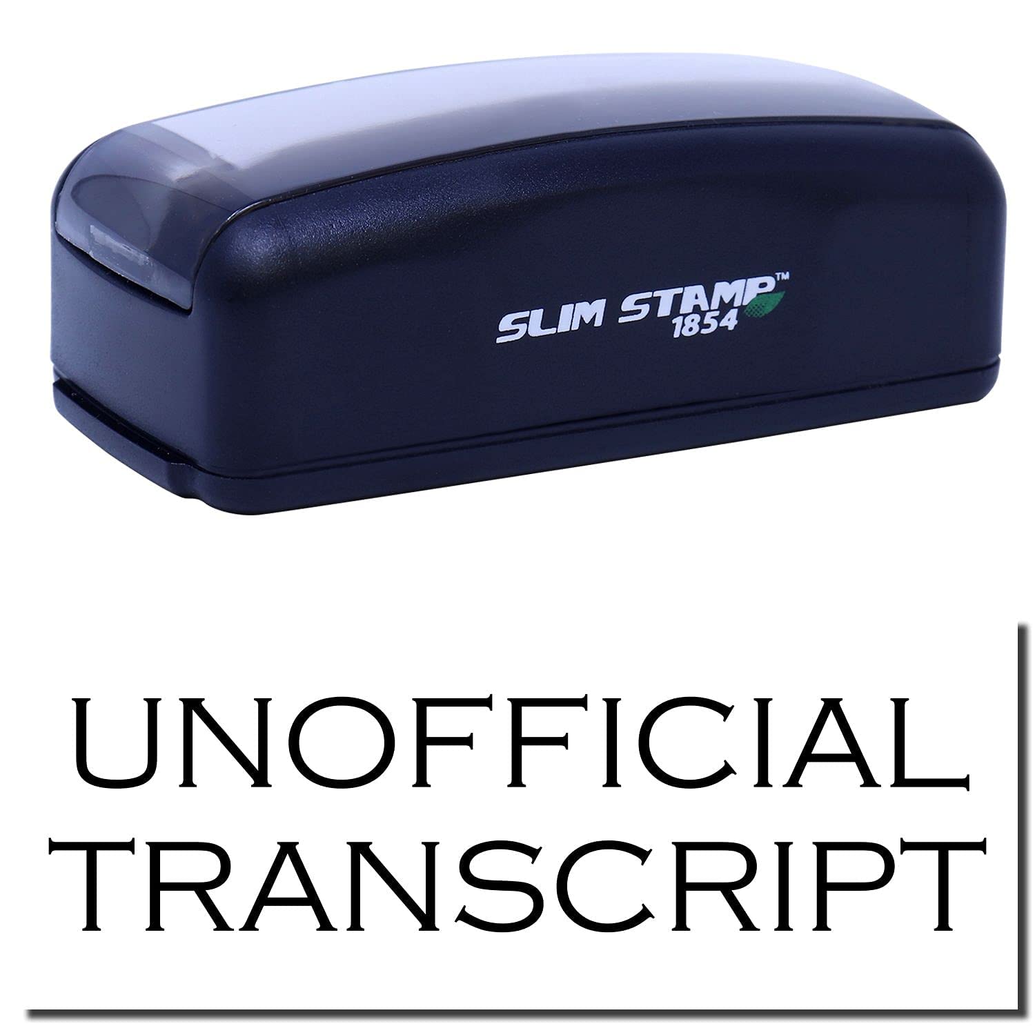 Large Pre-Inked Teaching Stamp, Unofficial Transcript Stamp with Black Ink, Ideal for Lecturers, 7/8 x 2-1/4, Quality Impression, Easy to Use, Ideal for Educational Settings, Teacher Stamp - Image 3