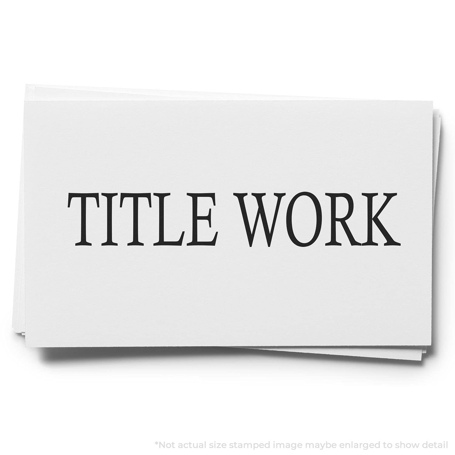 Large Pre Inked Title Work Stamp, Perfect for Banks, Slim Design, Portable, Easy to Carry, Size Approx 3/4" x 2-1/4", Avail in Choice of 5 Ink Colors, Reinkable - Image 4