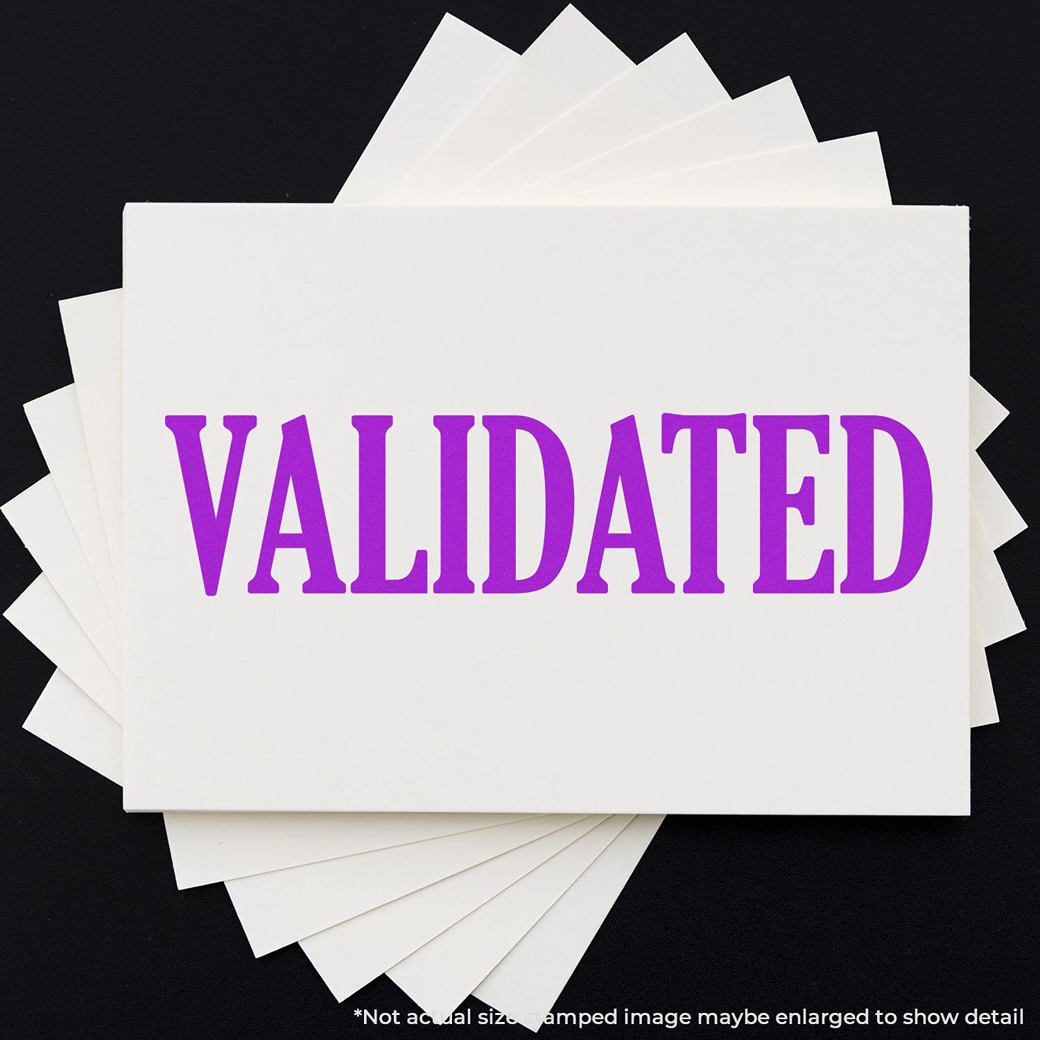 Large Pre Inked Validated Stamp, Bank Teller Supplies, Slim Design, Portable, Easy to Carry, Size Approx 3/4" x 2-1/4", Avail in Choice of 5 Ink Colors, Reinkable - Image 6