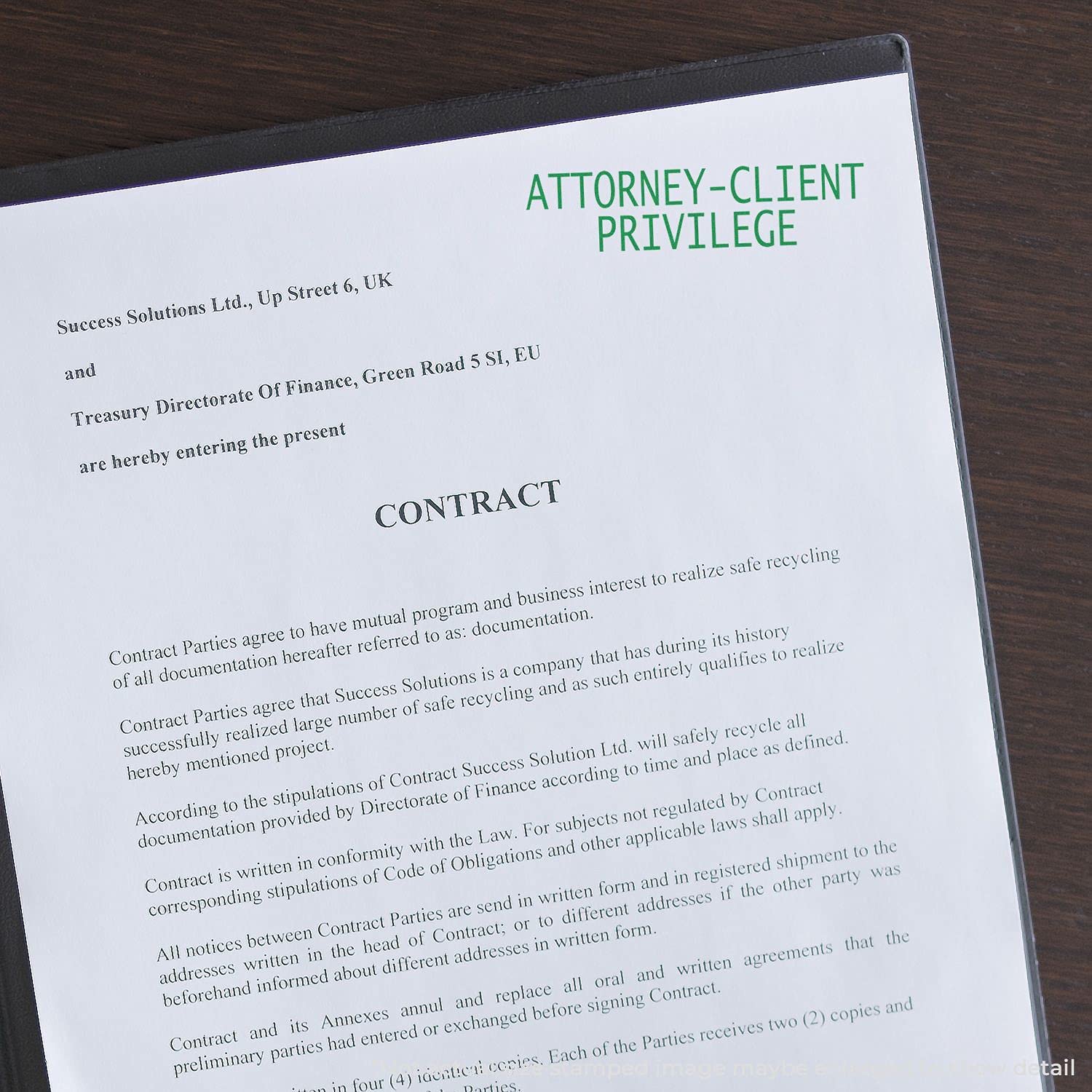 Large Self Inking Attorney Client Privilege Stamp, Legal Stamps for Lawyers, Up to 5K Imprints, Available in 11 Ink Colors, Reinkable, Size Approx 3/4" x 2-1/4", Clear Base - Image 3