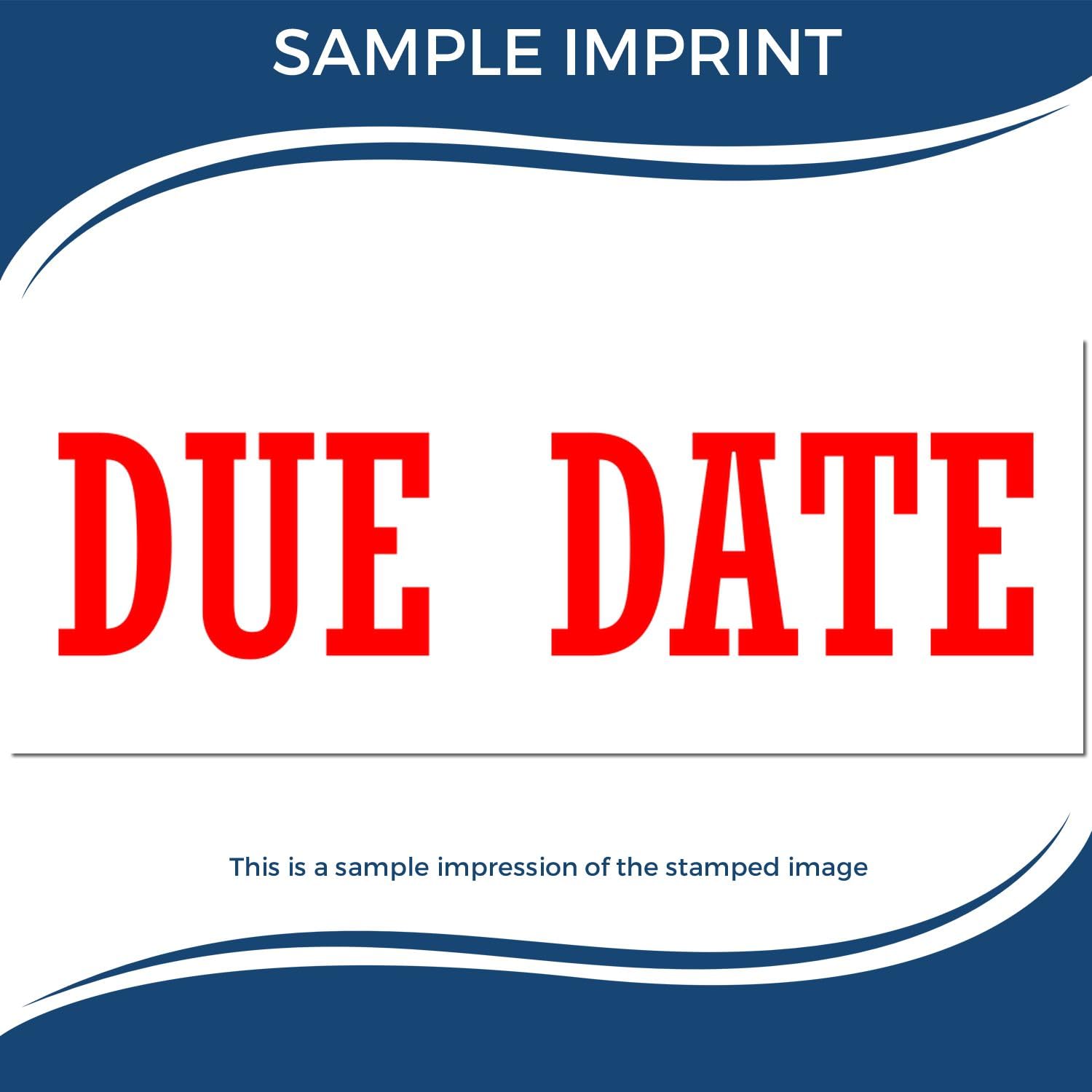 Large Self-Inking Due Date Stamp with Red Ink, Ideal for Classroom and Custodian Use - 7/8 x 2-1/4, Classroom Stamp, Easy to Use, Durable and Long-Lasting Red Ink Large Self-Inking Due Date Stamp - Image 7