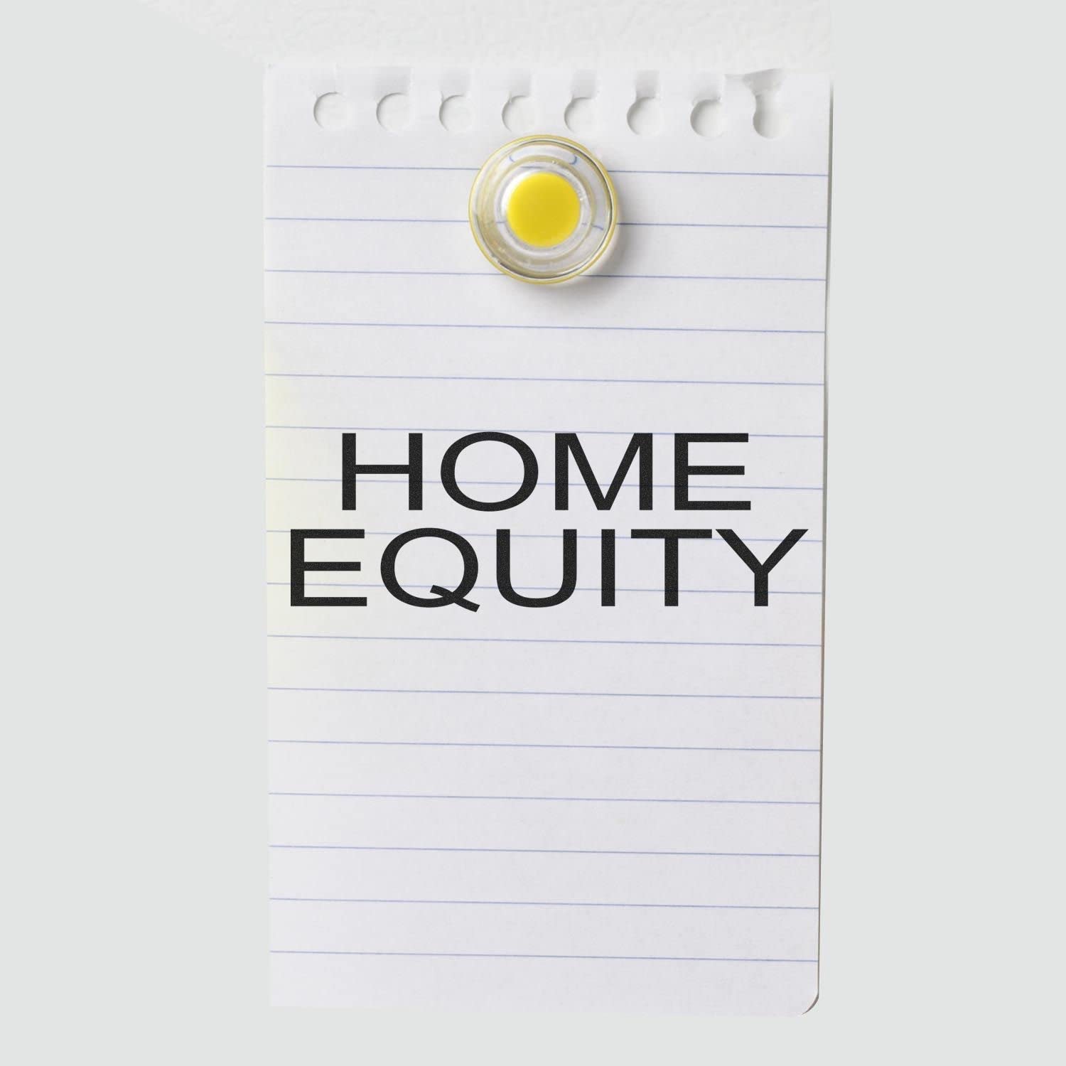 Large Self Inking Home Equity Stamp, Bank Office Supplies, Up to 5K Imprints, Available in 11 Ink Colors, Reinkable, Easy Press and Print Stamping, Size Approx 3/4" x 2-1/4", Clear Base