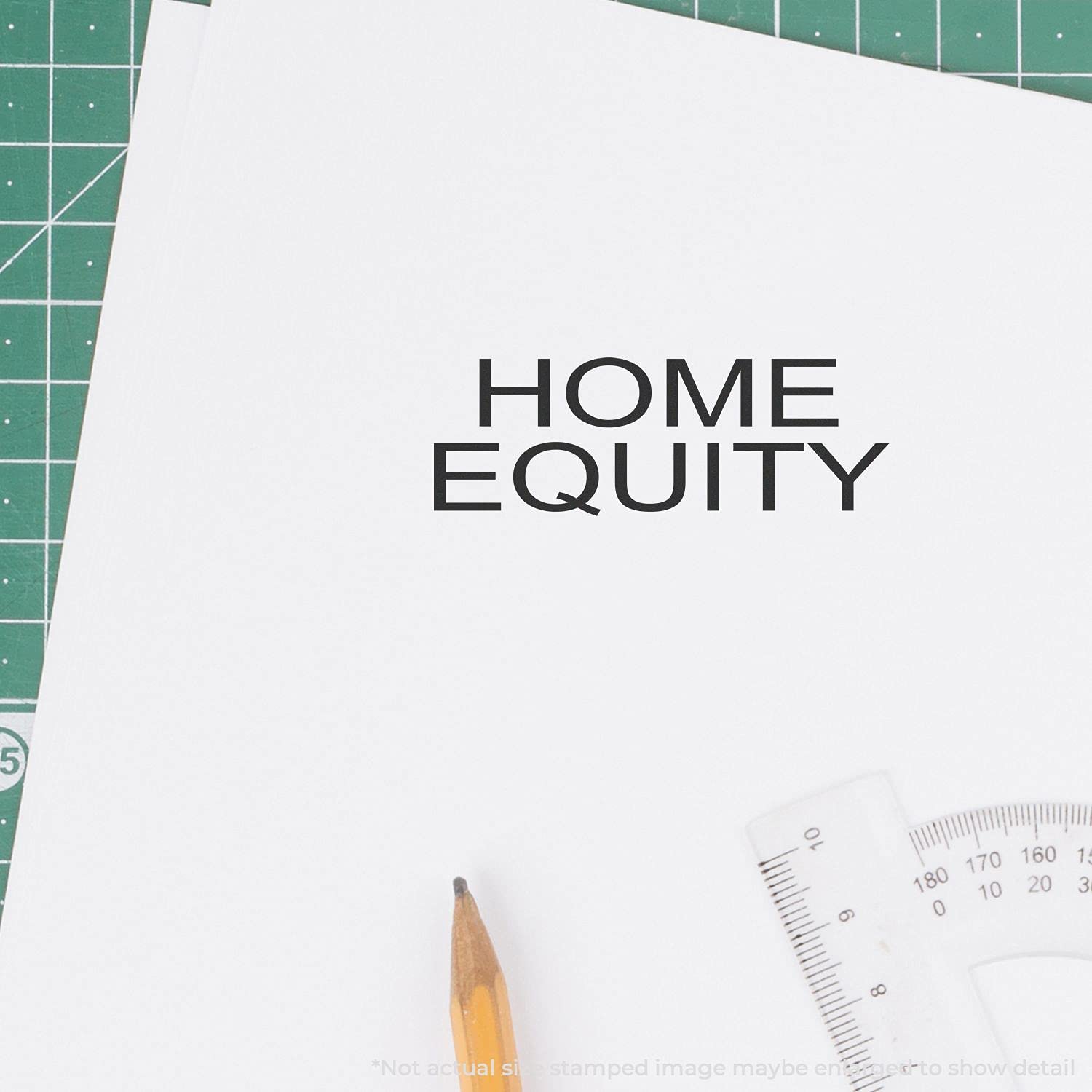Large Self Inking Home Equity Stamp, Bank Office Supplies, Up to 5K Imprints, Available in 11 Ink Colors, Reinkable, Easy Press and Print Stamping, Size Approx 3/4" x 2-1/4", Clear Base - Image 4