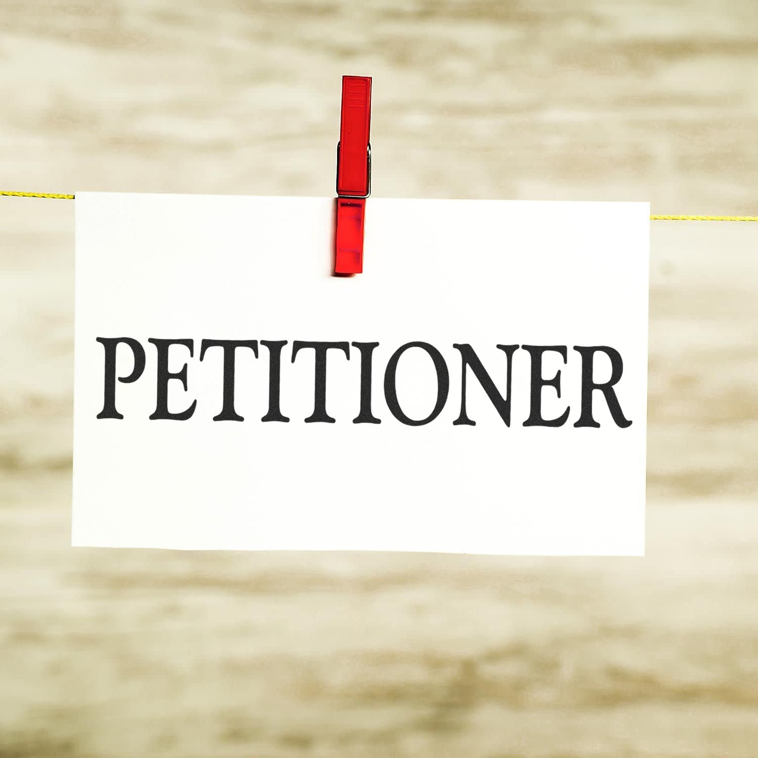 Large Self Inking Petitioner Stamp, Legal Stamps for Lawyers, Up to 5K Imprints, Available in 11 Ink Colors, Reinkable, Easy Press and Print Stamping, Size Approx 3/4" x 2-1/4", Clear Base