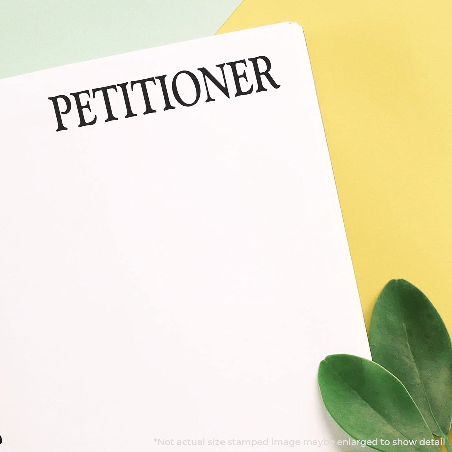 Large Self Inking Petitioner Stamp, Legal Stamps for Lawyers, Up to 5K Imprints, Available in 11 Ink Colors, Reinkable, Easy Press and Print Stamping, Size Approx 3/4" x 2-1/4", Clear Base - Image 6