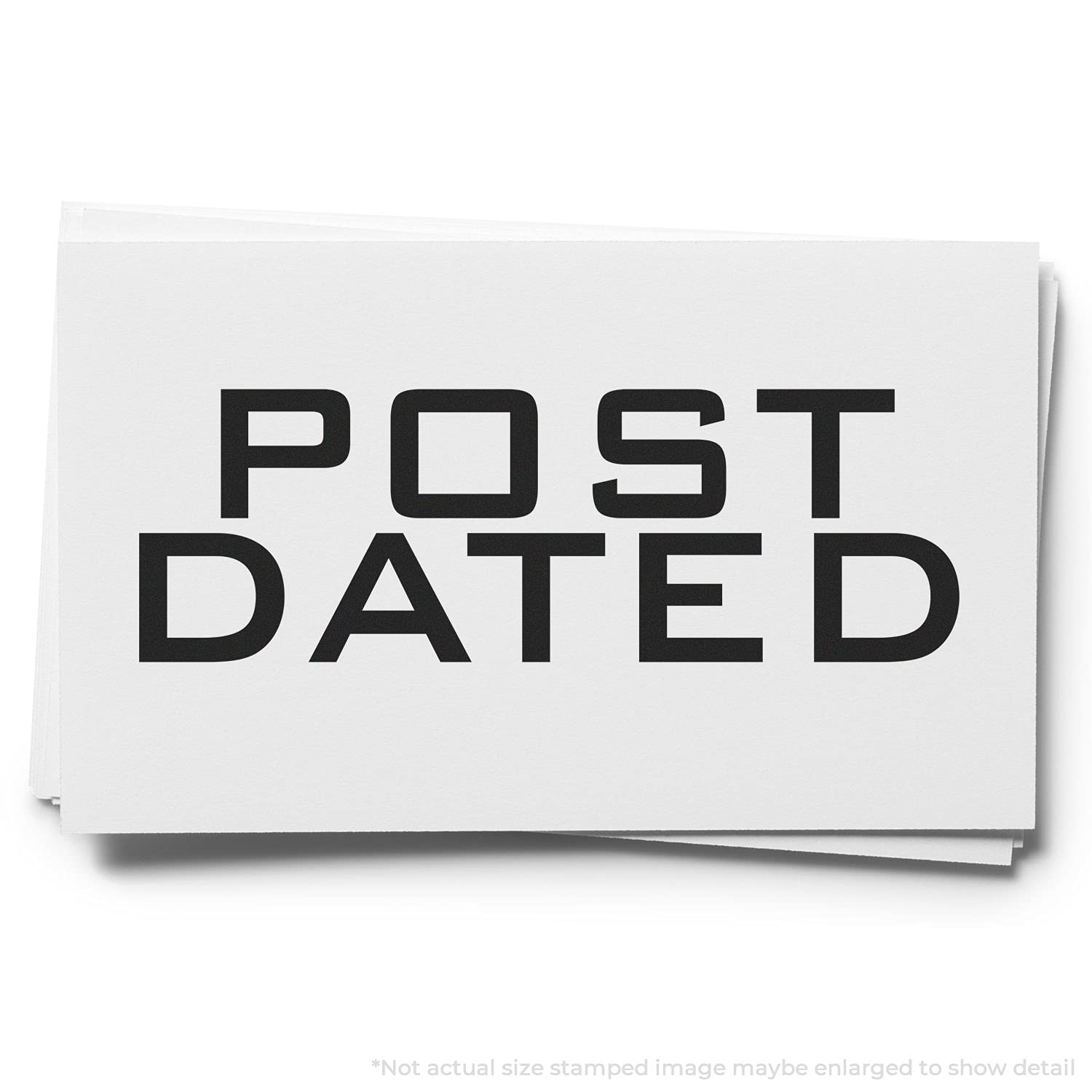 Acorn Sales - Large Post Dated Rubber Stamp