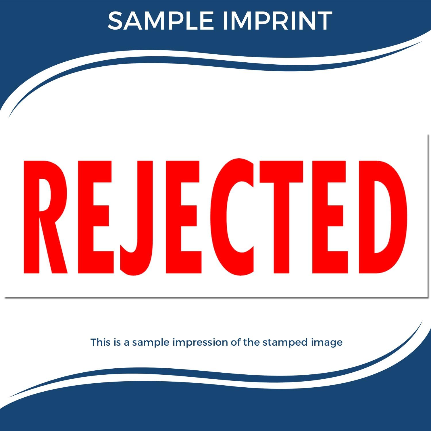 Large Self-Inking Rejected Stamp with Red Ink, 7/8 x 2-1/4 - Quality Phrase Stamp for Executive Assistants - Red Ink Large Self-Inking Rejected Stamp - Ideal Office Tool for Executive Assistants - Image 7