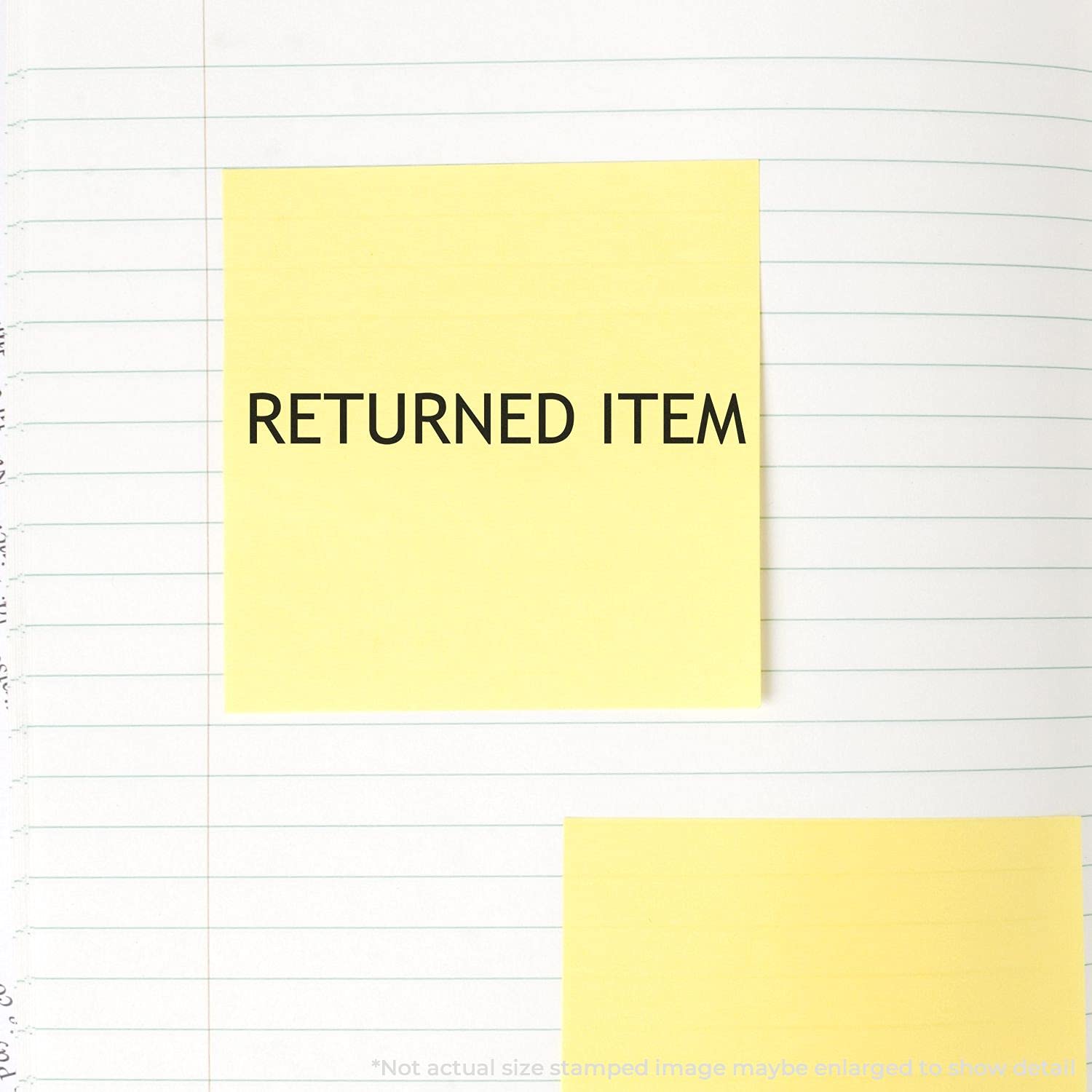 Large Self Inking Returned Item Stamp, Legal Mail Stamps for Lawyers, Up to 5K Imprints, Reinkable, Easy Press and Print Stamping, Size Approx 3/4" x 2-1/4", Clear Base - Image 3