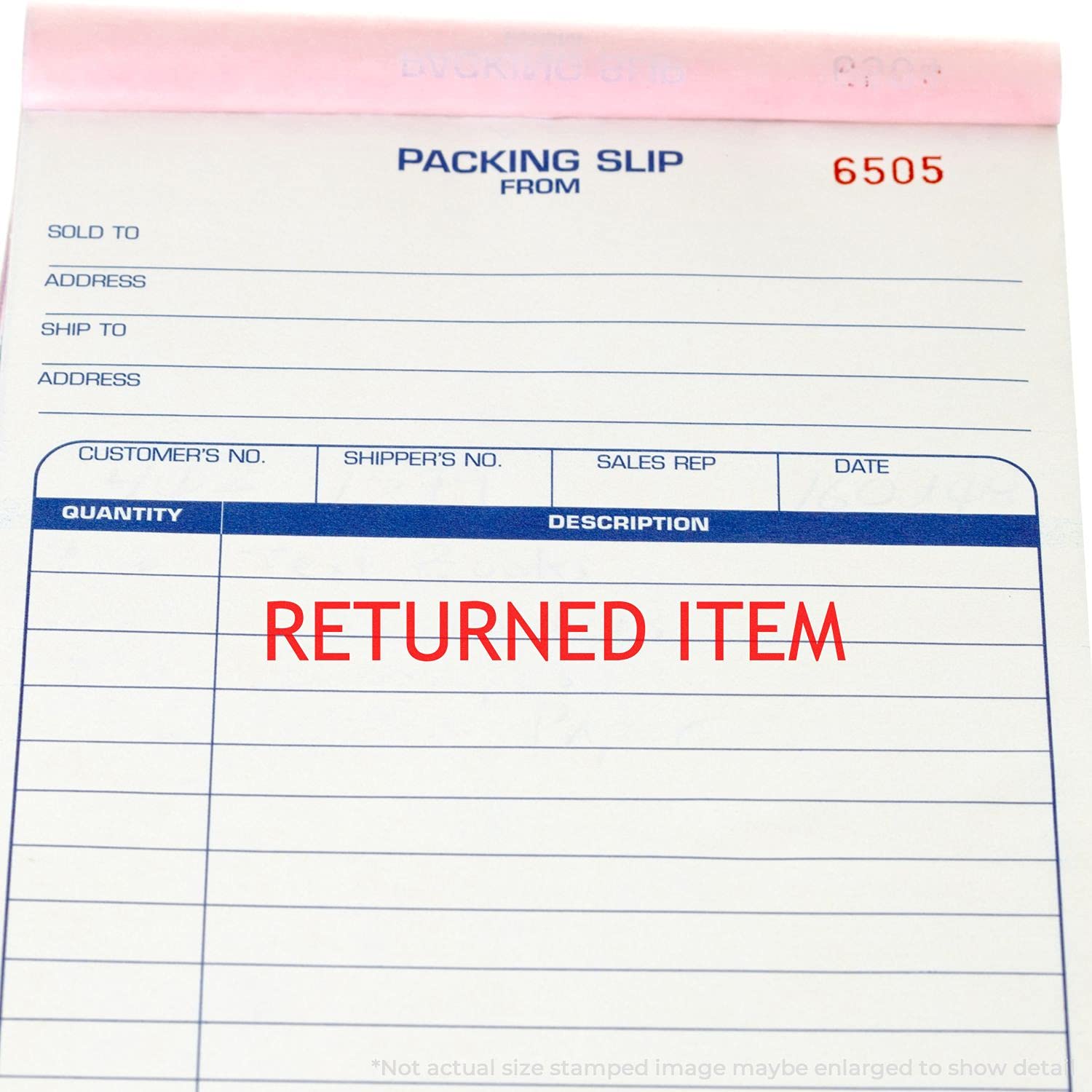 Large Self Inking Returned Item Stamp, Legal Mail Stamps for Lawyers, Up to 5K Imprints, Reinkable, Easy Press and Print Stamping, Size Approx 3/4" x 2-1/4", Clear Base - Image 4