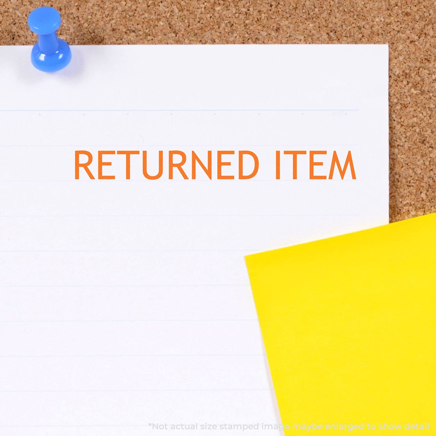 Large Self Inking Returned Item Stamp, Legal Mail Stamps for Lawyers, Up to 5K Imprints, Reinkable, Easy Press and Print Stamping, Size Approx 3/4" x 2-1/4", Clear Base - Image 6