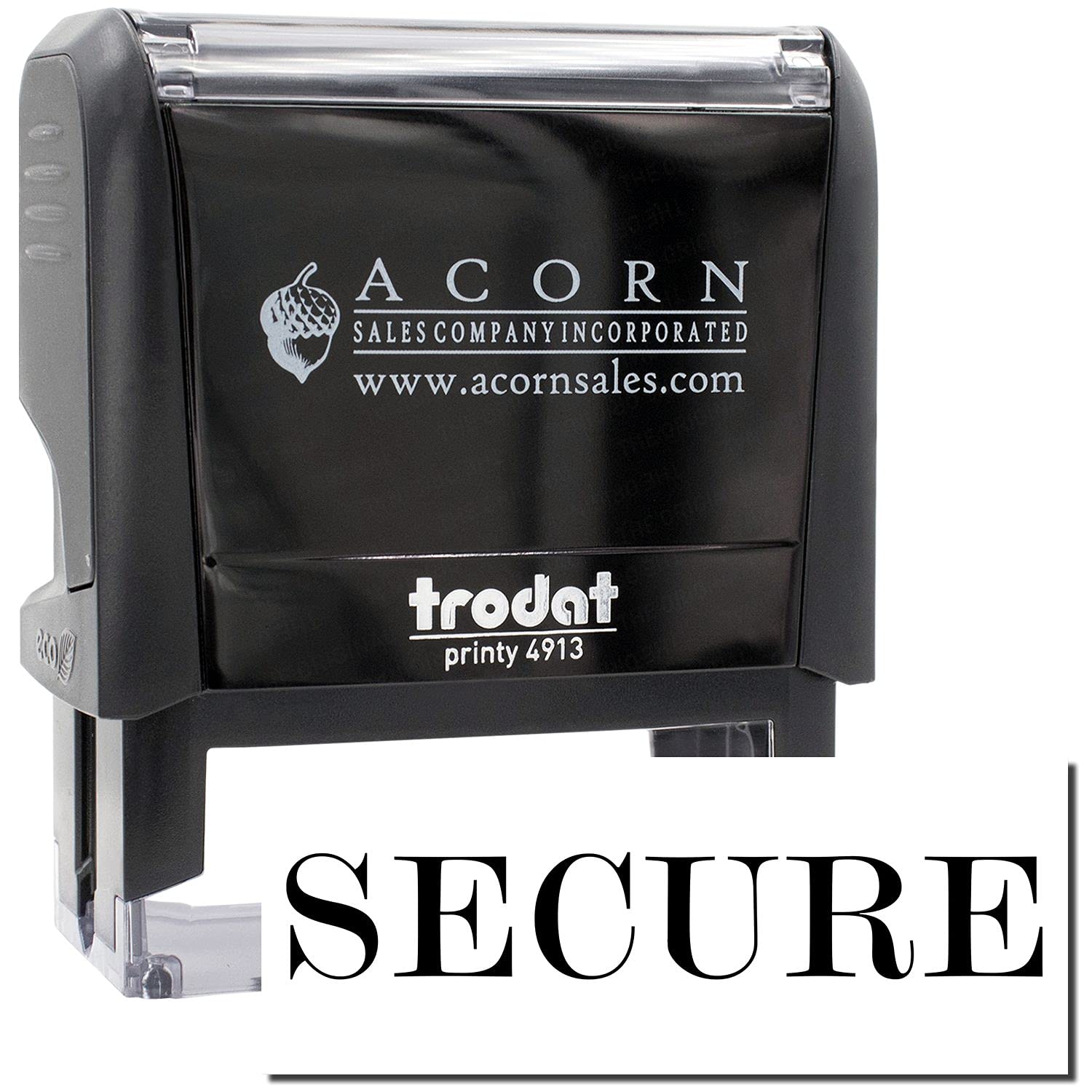 Large Self Inking Secure Stamp, Legal Mail Stamps from a Lawyer, Up to 5K Imprints, Available in 11 Ink Colors, Reinkable, Easy Press and Print Stamping, Size Approx 3/4" x 2-1/4", Clear Base - Image 2