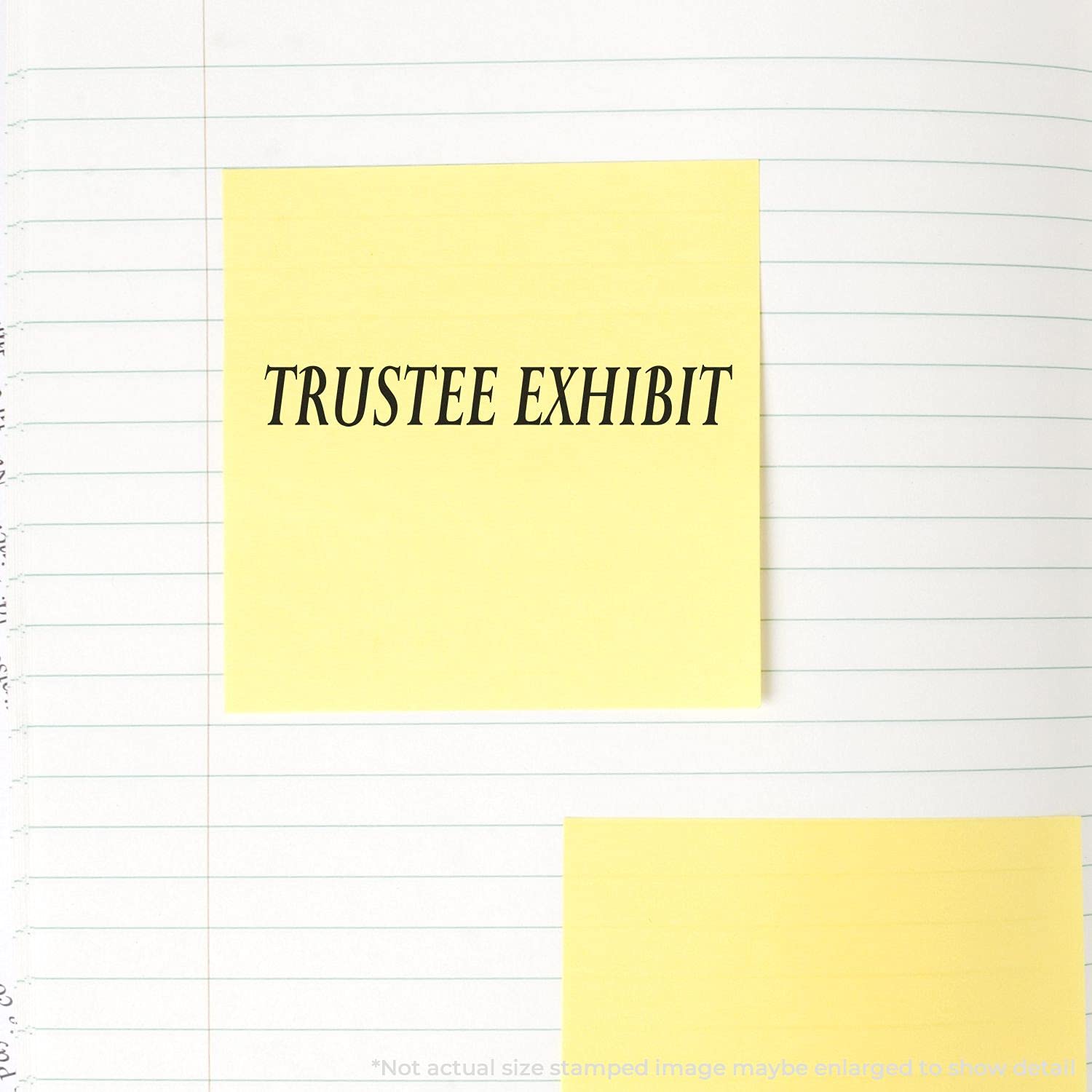 Large Self Inking Trustee Exhibit Stamp, Legal Office Supplies, Up to 5K Imprints, Available in 11 Ink Colors, Reinkable, Easy Press and Print Stamping, Size Approx 3/4" x 2-1/4", Clear Base - Image 3