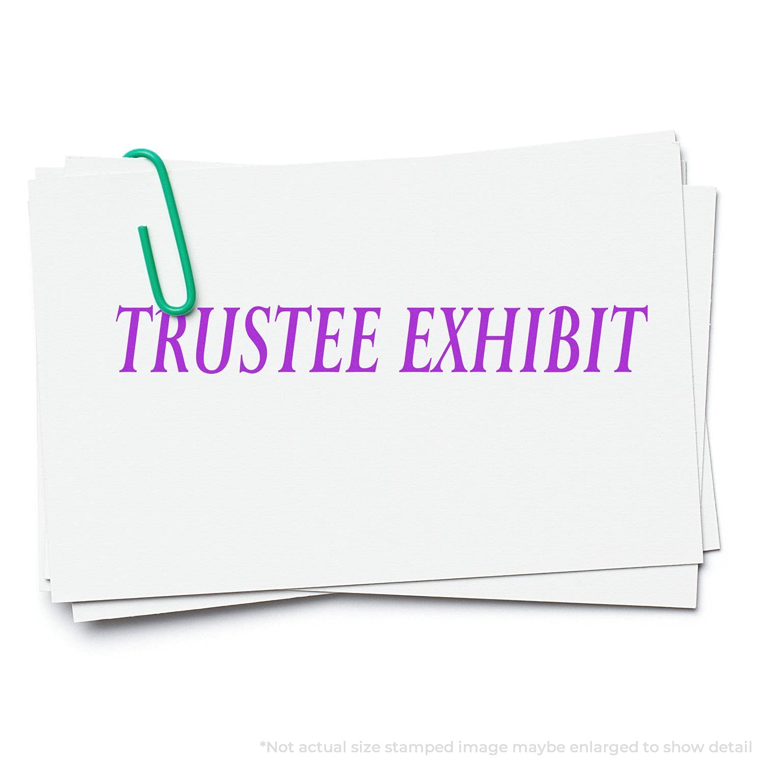 Large Self Inking Trustee Exhibit Stamp, Legal Office Supplies, Up to 5K Imprints, Available in 11 Ink Colors, Reinkable, Easy Press and Print Stamping, Size Approx 3/4" x 2-1/4", Clear Base - Image 4