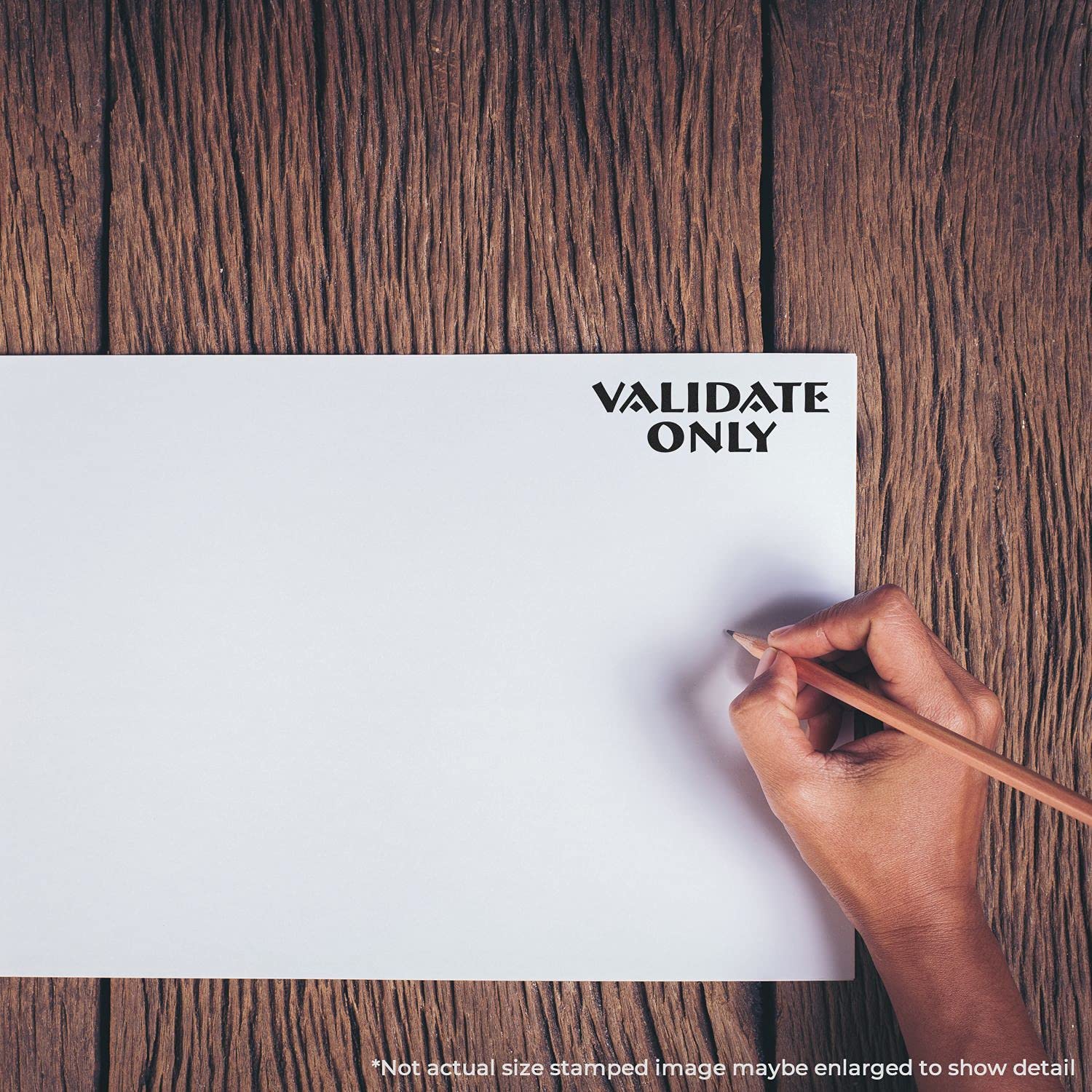 Large Self Inking Validate Only Stamp, Legal Mail Stamps from a Lawyer, Available in 11 Ink Colors, Reinkable, Easy Press and Print Stamping, Size Approx 3/4" x 2-1/4", Clear Base - Image 3