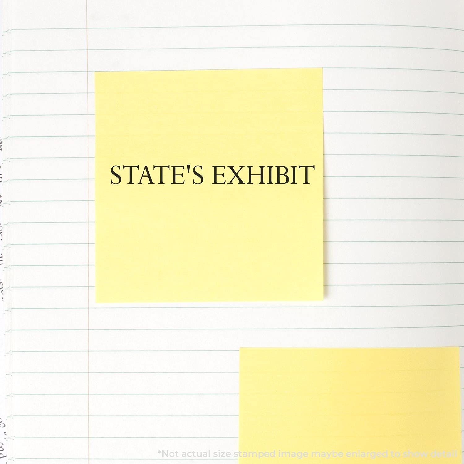 Large States Exhibit Rubber Stamp, Legal Stamps for Lawyers, Wood Handle Rubber Stamp, Uses Inking Pad, Larger Size Approx 3/4" x 2-1/4", Made in USA - Image 4