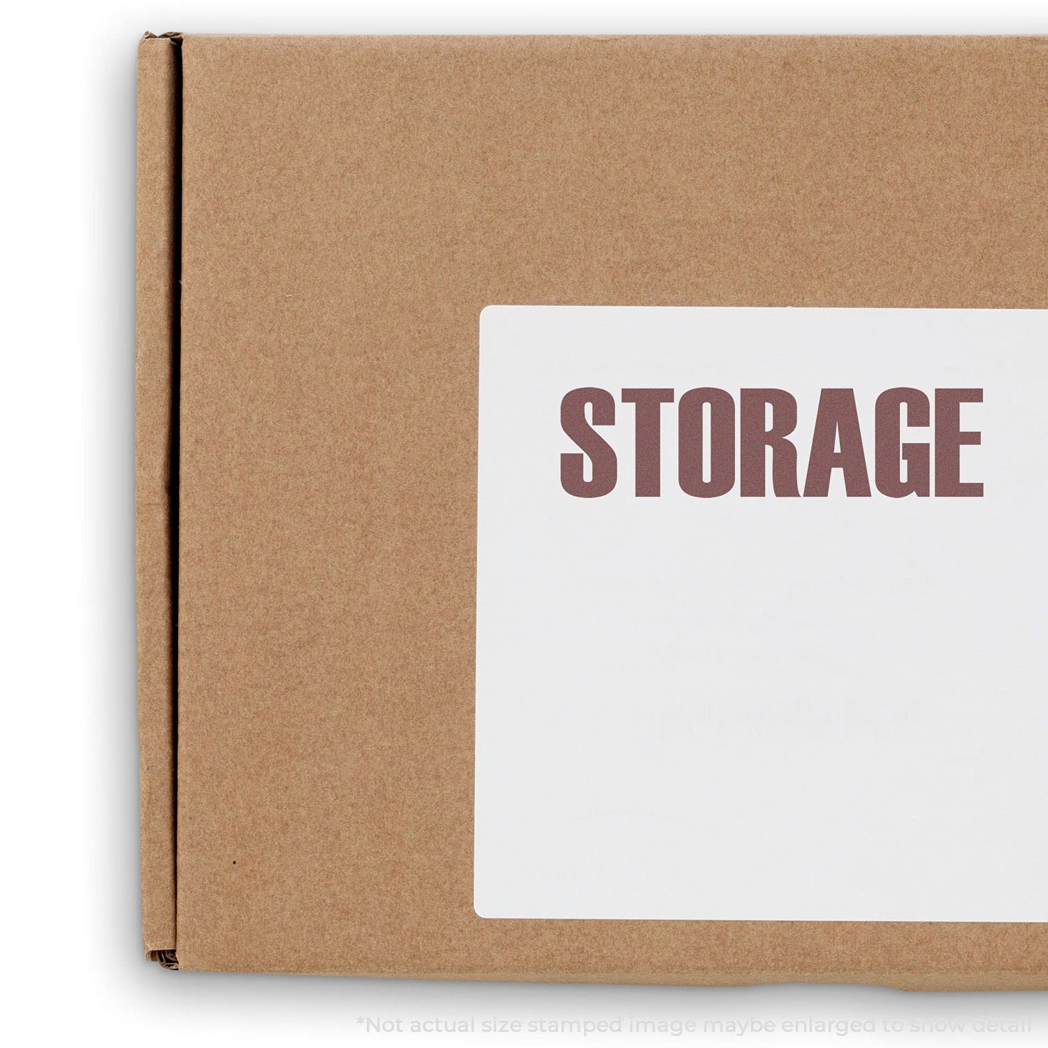 Large Storage Rubber Stamp, Perfect for Legal Aid Worker, Wood Handle Rubber Stamp, Uses Inking Pad, Larger Size Approx 3/4" x 2-1/4", Made in USA - Image 4
