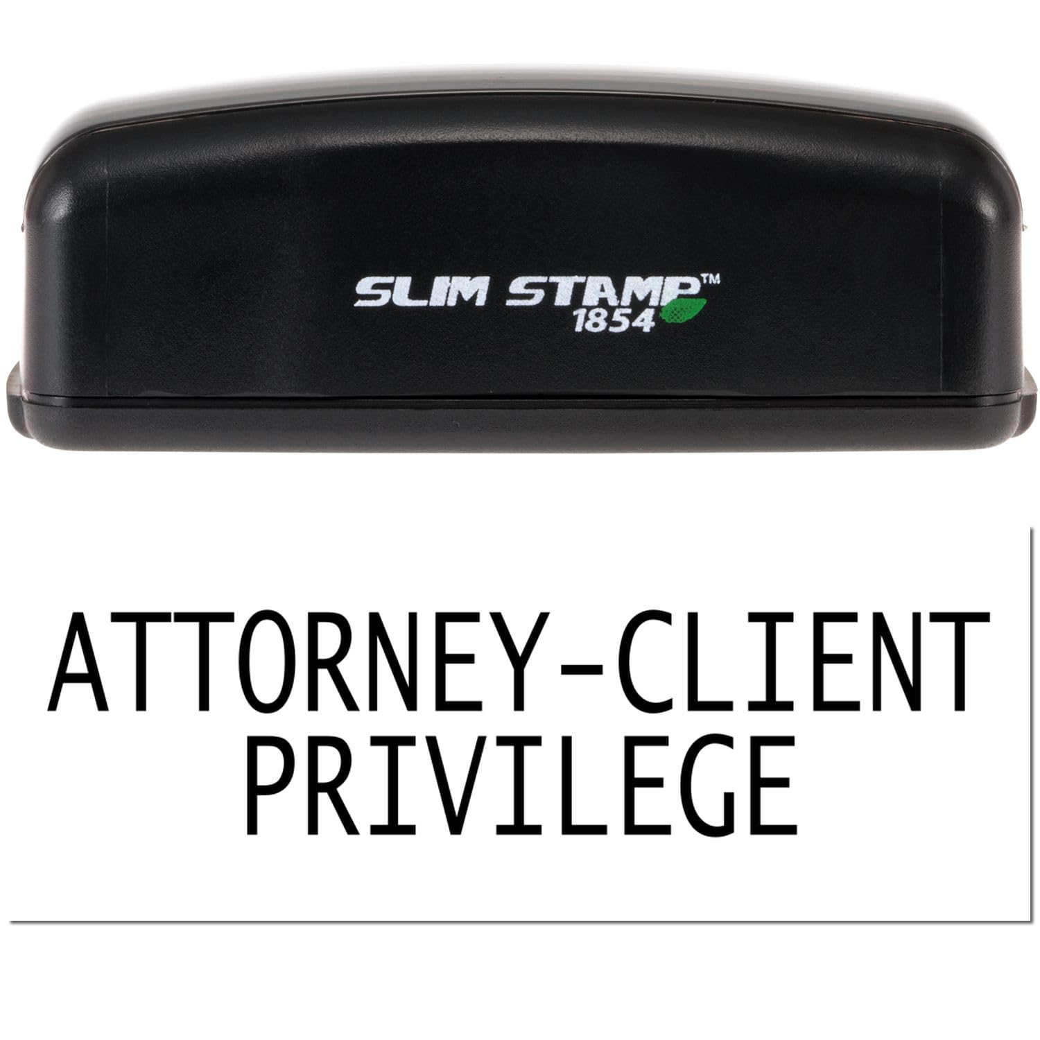 Lawyer Stamp - Large Pre-Inked Attorney-Client Privilege Stamp with Black Ink, Ideal for Legal Assistants - 7/8 x 2-1/4 Size - Durable and Long-Lasting Black Ink Large Pre-Inked Attorney Stamp - Image 5