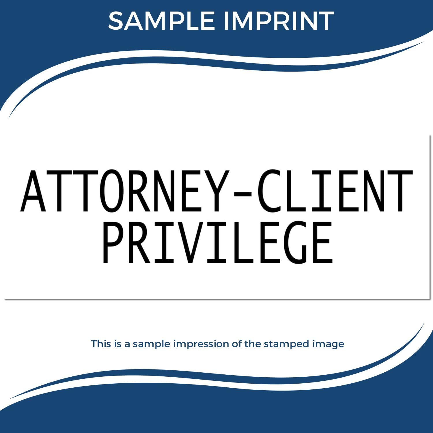 Lawyer Stamp - Large Pre-Inked Attorney-Client Privilege Stamp with Black Ink, Ideal for Legal Assistants - 7/8 x 2-1/4 Size - Durable and Long-Lasting Black Ink Large Pre-Inked Attorney Stamp - Image 7