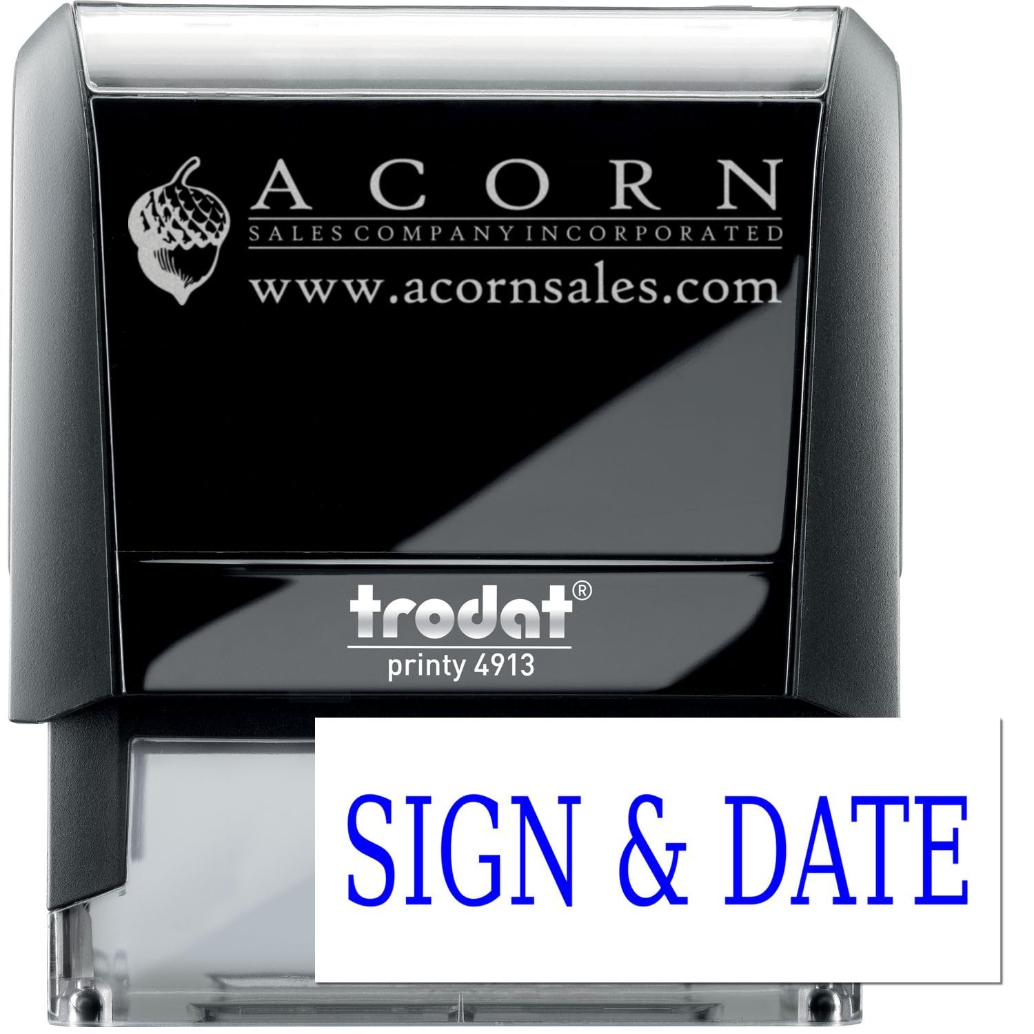 Legal Stamp - Large Self-Inking Sign and Date Stamp with Blue Ink, Ideal for Corporate Lawyers, 7/8 x 2-1/4, Blue Ink Stamp for Legal Documents, Efficient and Easy to Use, Refillable Ink Stamp - Image 5