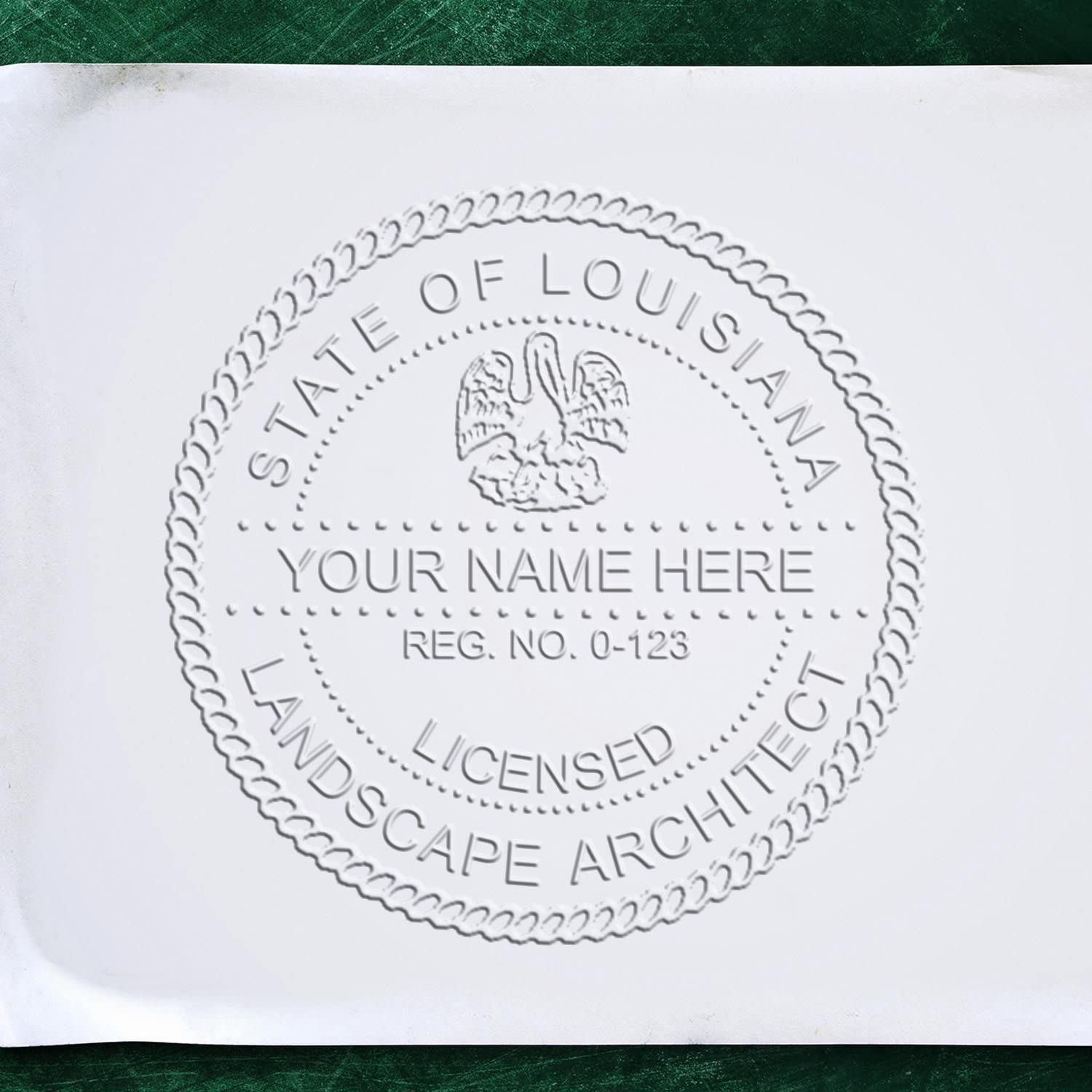 Louisiana Professional Landscape Architect Seal, Handheld LA Landscape Architect Seal, Size 1-5/8, Ideal for Louisiana Landscape Architects - Easy to Use, LA Professional Seal Stamp