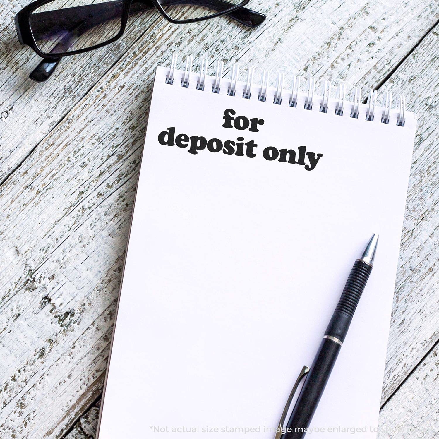 Self-Inking Lowercase for Deposit Only Stamp, Small Business Accessories, Up to 5K Impressions, Available in 11 Ink Colors, Reinkable, Easy Press and Print Stamping, Size Approx 1/2" x 1-1/2" - Image 3