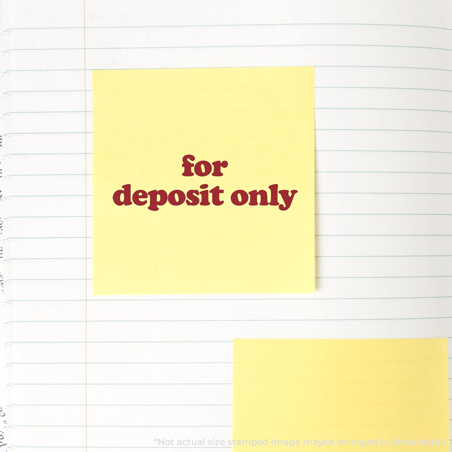 Self-Inking Lowercase for Deposit Only Stamp, Small Business Accessories, Up to 5K Impressions, Available in 11 Ink Colors, Reinkable, Easy Press and Print Stamping, Size Approx 1/2" x 1-1/2" - Image 4