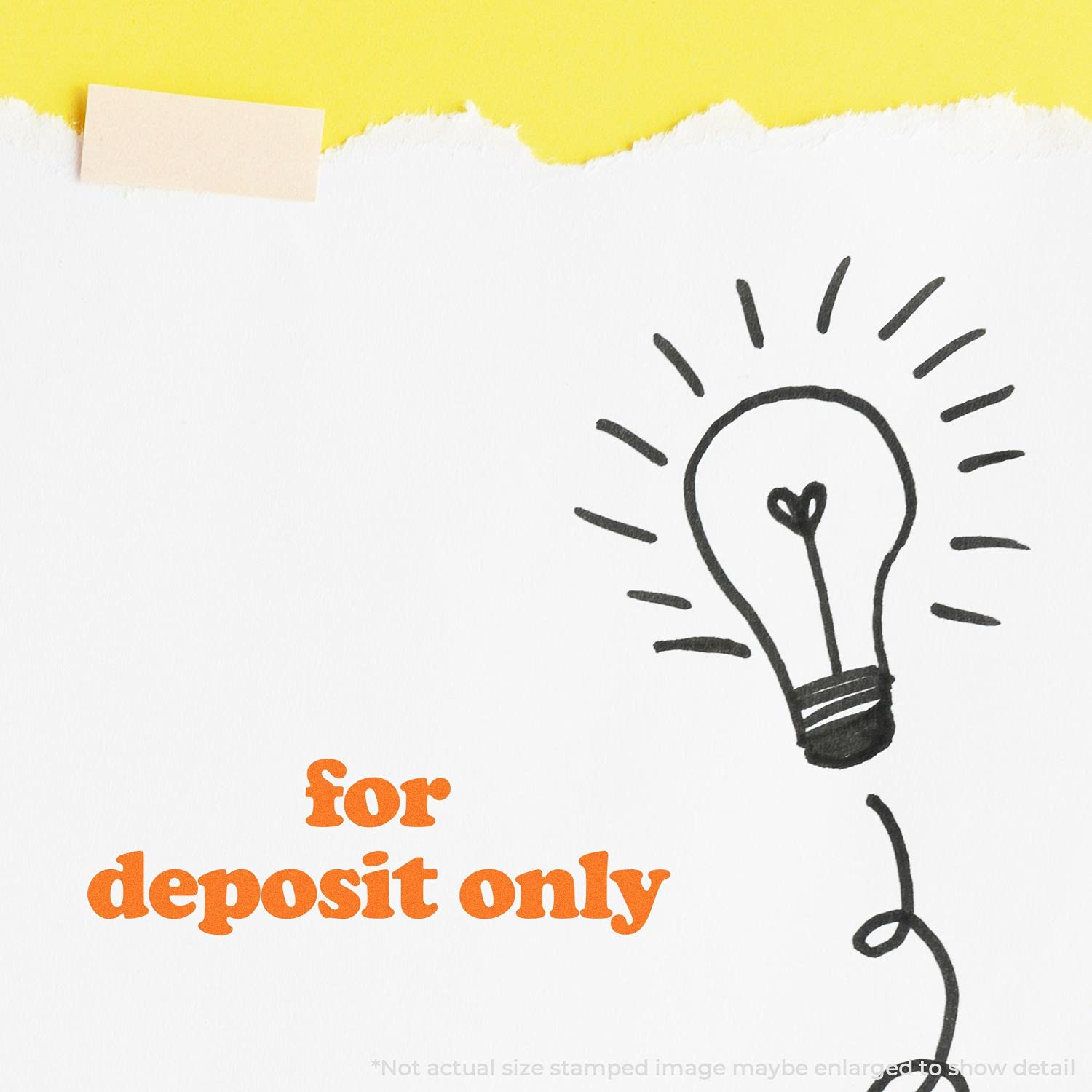 Self-Inking Lowercase for Deposit Only Stamp, Small Business Accessories, Up to 5K Impressions, Available in 11 Ink Colors, Reinkable, Easy Press and Print Stamping, Size Approx 1/2" x 1-1/2" - Image 6