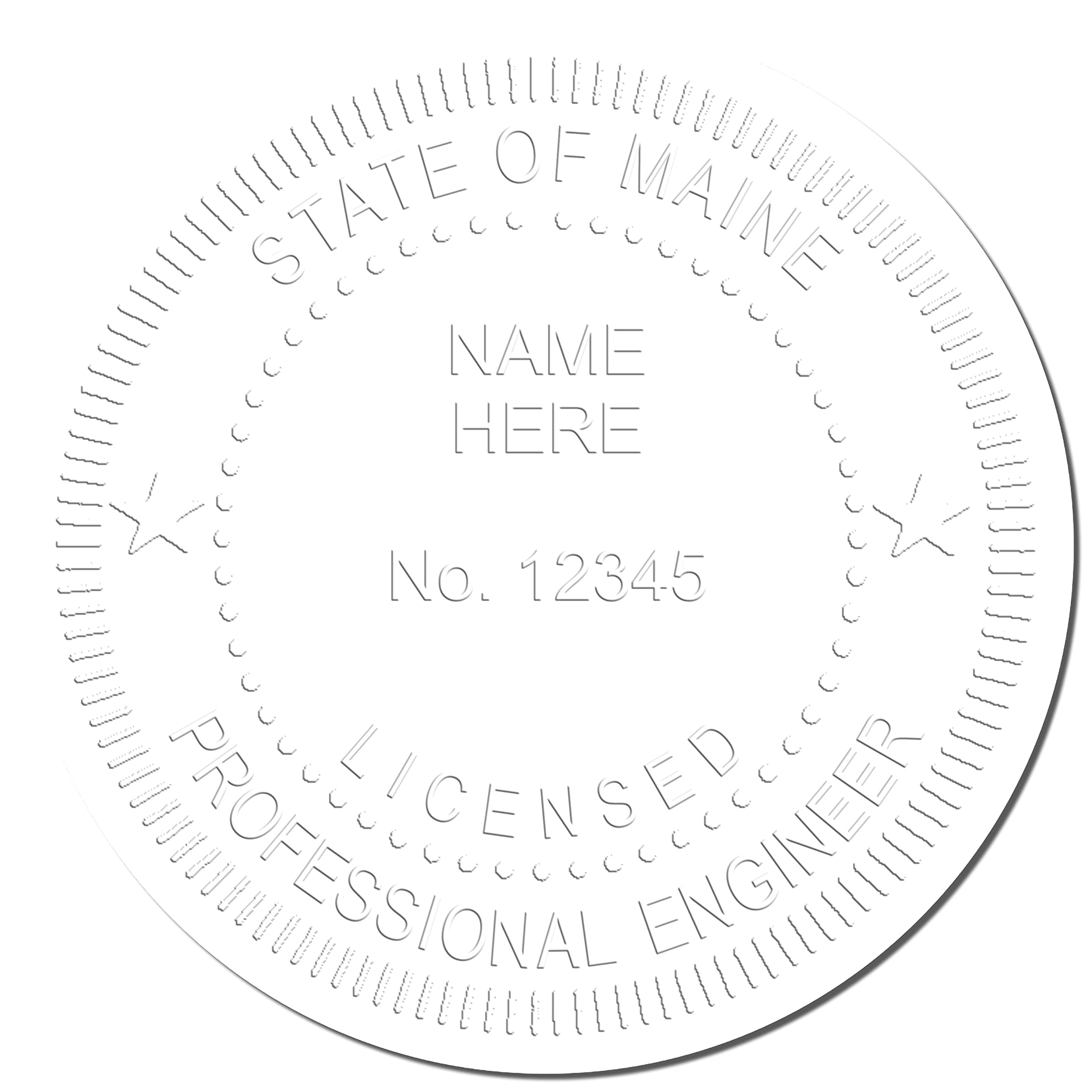 Maine PE Seal - Handheld Licensed Professional Engineer Seal for Maine Engineers, Size 1-3/4. Ideal for Maine Engineer, Maine Engineer Seal, for Official Documentation and Projects - Image 4