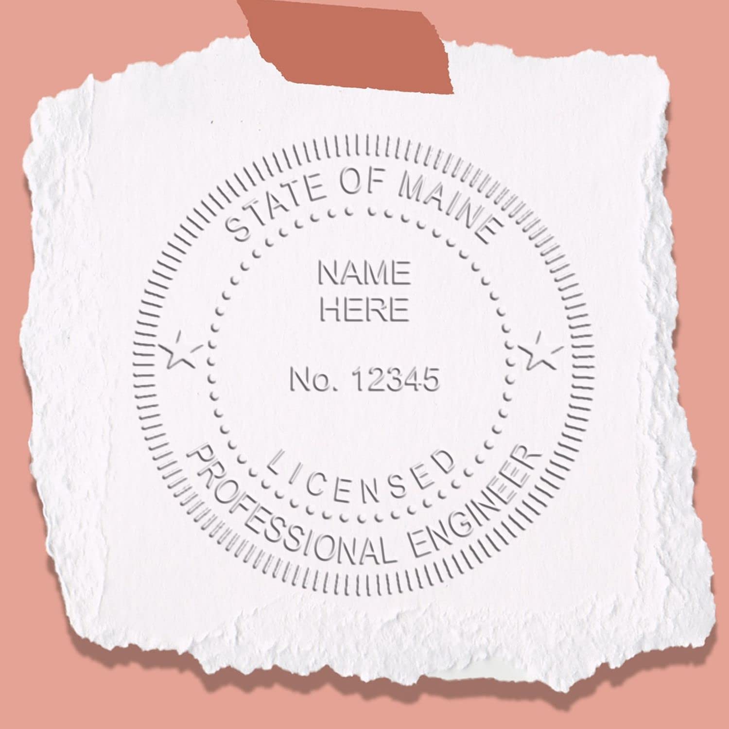 Maine PE Seal - Handheld Licensed Professional Engineer Seal for Maine Engineers, Size 1-3/4. Ideal for Maine Engineer, Maine Engineer Seal, for Official Documentation and Projects - Image 6