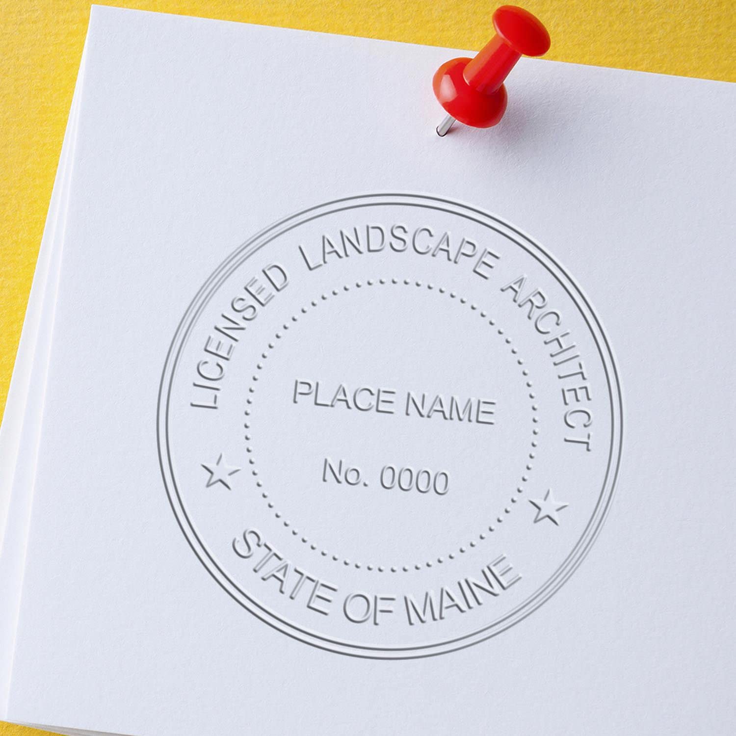 Maine Professional Landscape Architect Seal - Handheld, Size 1-3/4, Ideal for ME Landscape Architect, and Convenient for Maine Landscape Architect Projects, ME Landscape Architect Seal