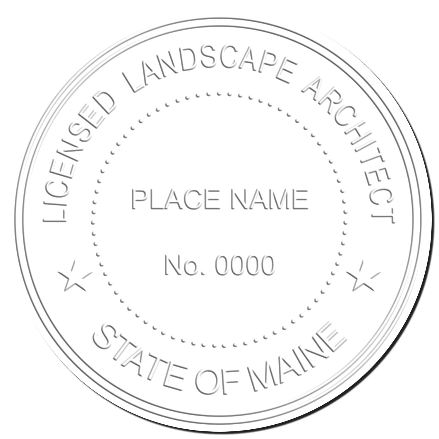 Maine Professional Landscape Architect Seal - Handheld, Size 1-3/4, Ideal for ME Landscape Architect, and Convenient for Maine Landscape Architect Projects, ME Landscape Architect Seal - Image 4
