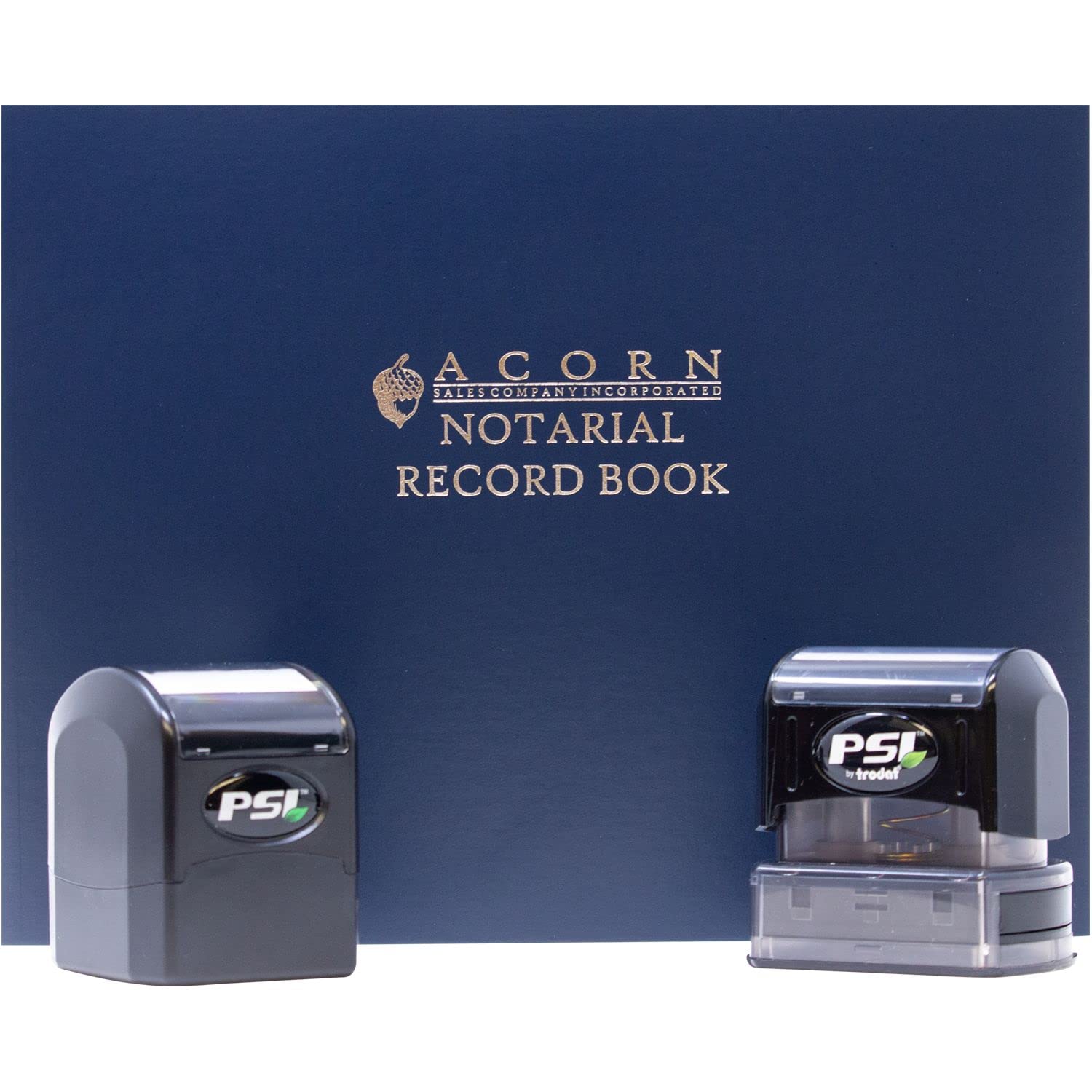 Maryland Notary Supplies Package, Notary Supply for Maryland, PSI Stamps with 5 Ink Color Choices, Kit Inc. Official Notary Stamp, Notary Logbook, and Acknowledgement Stamp