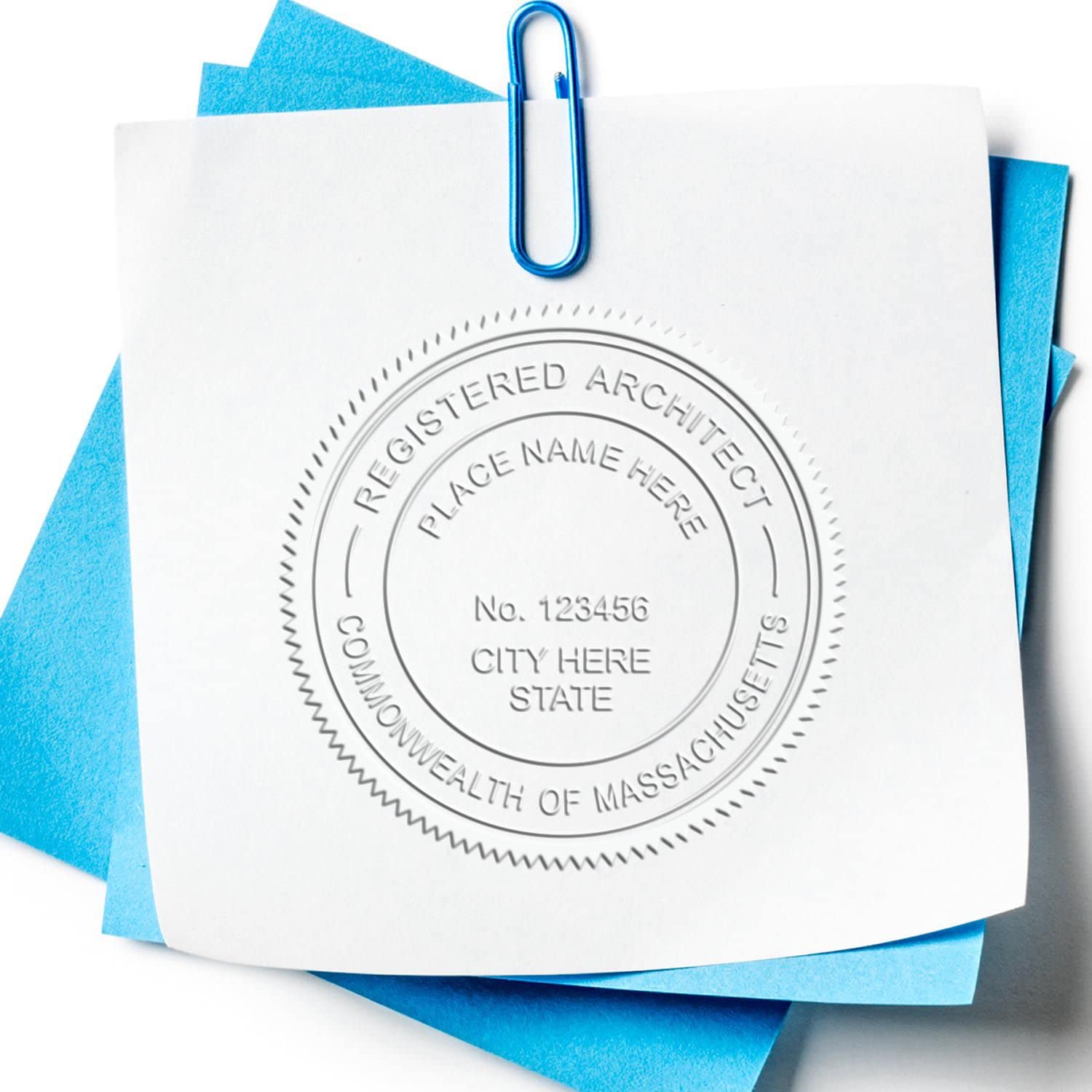 Massachusetts Architect Seal - Handheld Architectural Seal, Size 1-5/8, Ideal for Massachusetts Architect, Architect Seal MA, Essential Tool for Professional Architects in Massachusetts - Image 6