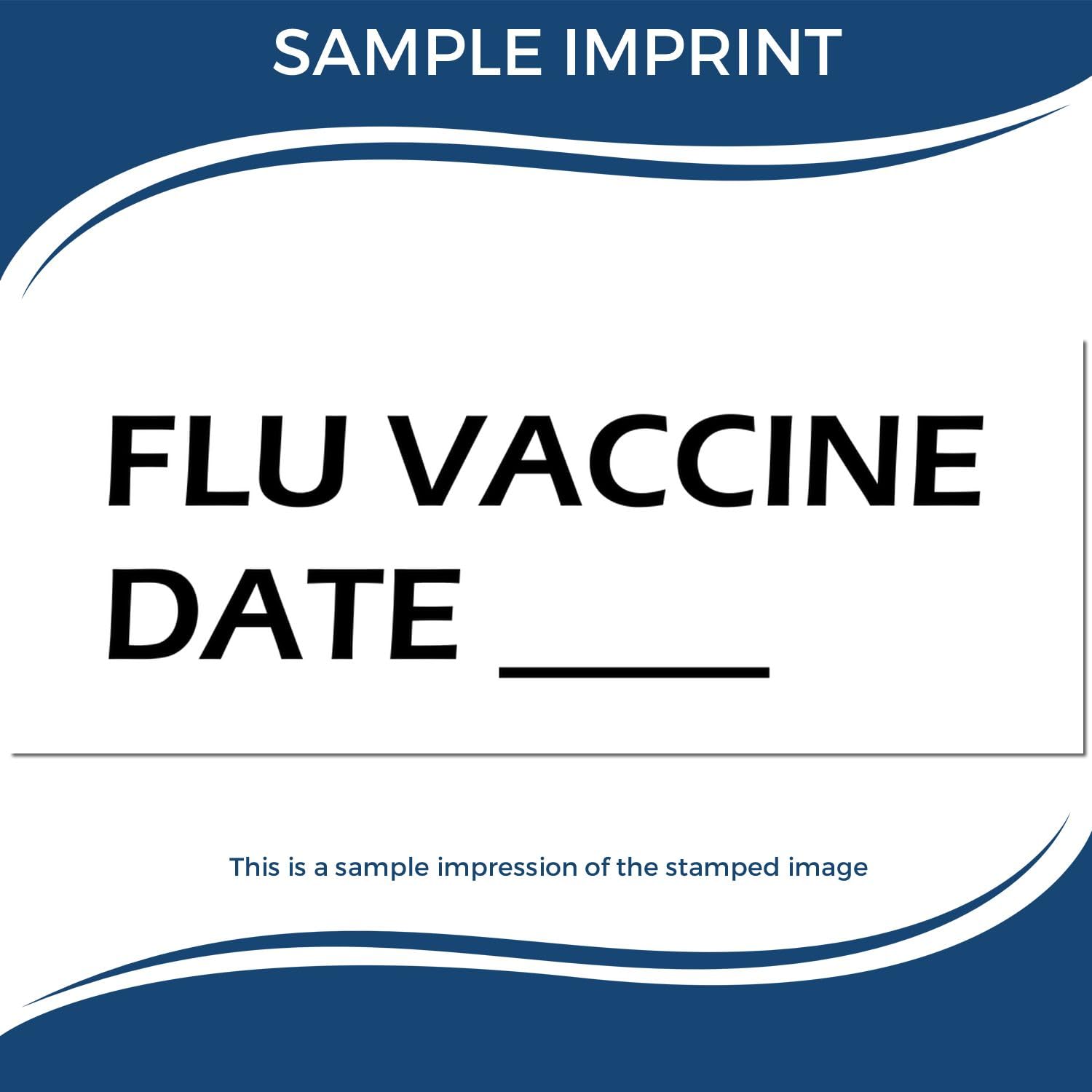 Medical Billing Stamp - Large Pre-Inked Flu Vaccine Date Stamp with Black Ink, 7/8 x 2-1/4, Ideal for Health Information Technicians - Pre-Inked Flu Vaccine Date Stamp for Efficient Record Keeping - Image 7