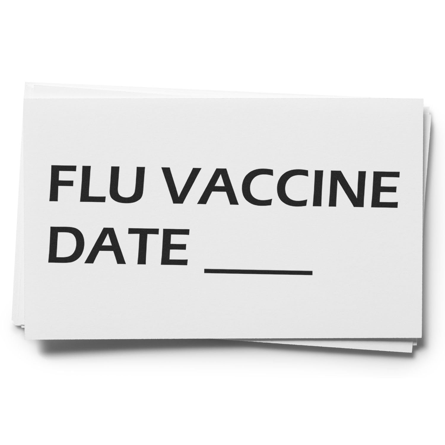 Medical Billing Stamp - Large Pre-Inked Flu Vaccine Date Stamp with Black Ink, 7/8 x 2-1/4, Ideal for Health Information Technicians - Pre-Inked Flu Vaccine Date Stamp for Efficient Record Keeping - Image 9