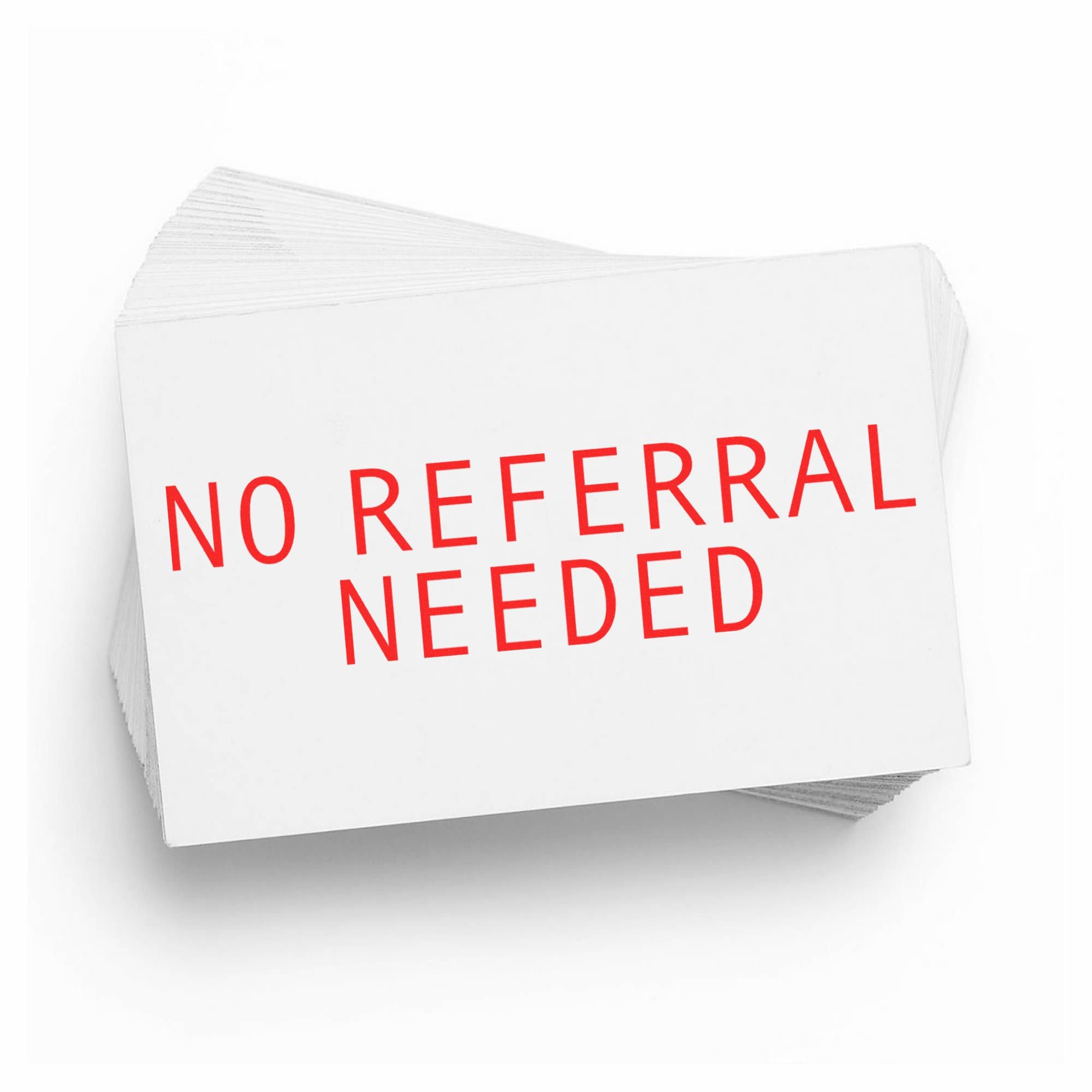 Medical Office Stamp - Large Pre-Inked No Referral Needed Stamp with Red Ink, Ideal for Medical Secretaries, 7/8 x 2-1/4, Red Ink, Essential Office Supply for Healthcare Professionals - Image 9
