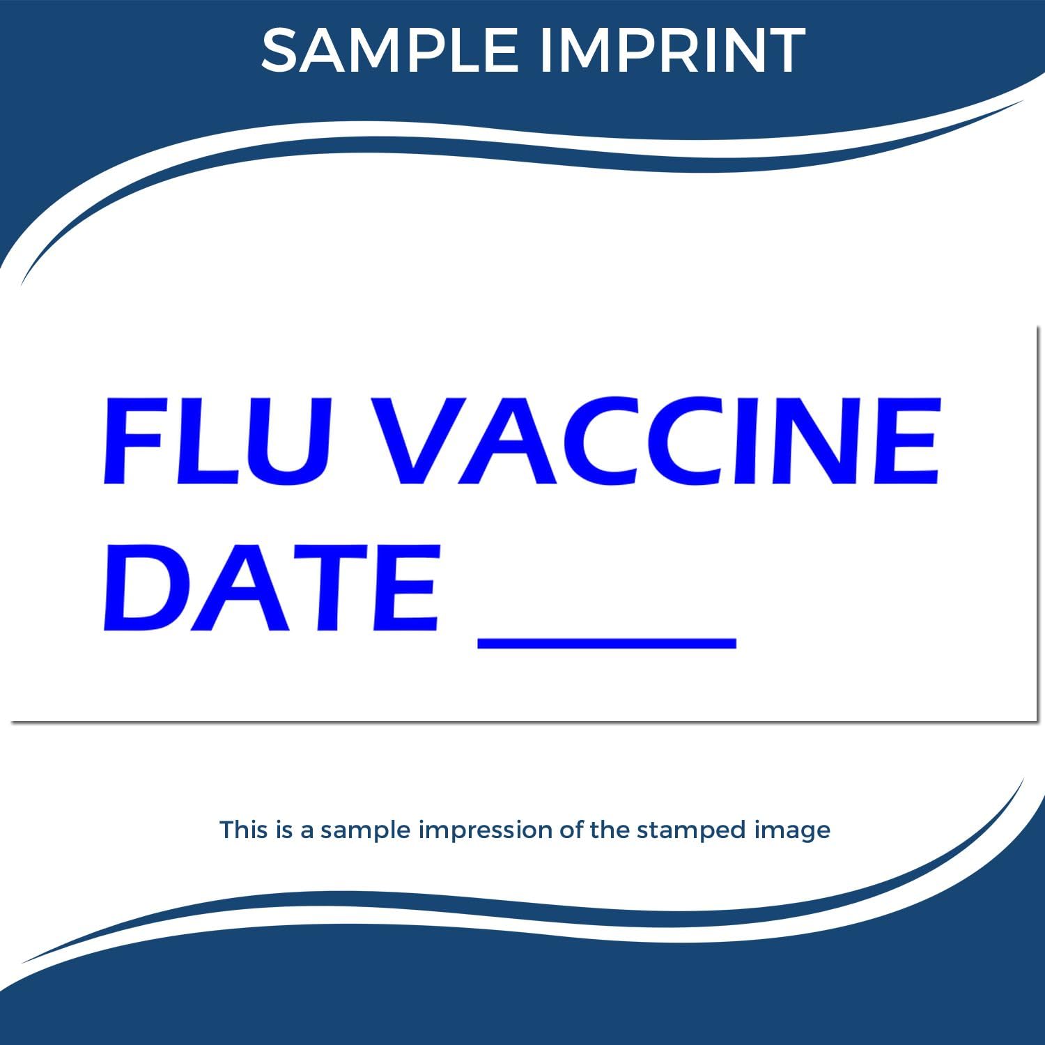 Medical Stamp - Large, Self-Inking Flu Vaccine Date Stamp with Blue Ink, Ideal for Clinical Office Staff, 7/8 x 2-1/4, Blue Ink for Clear Imprints, Essential Tool for Medical Offices - Image 7