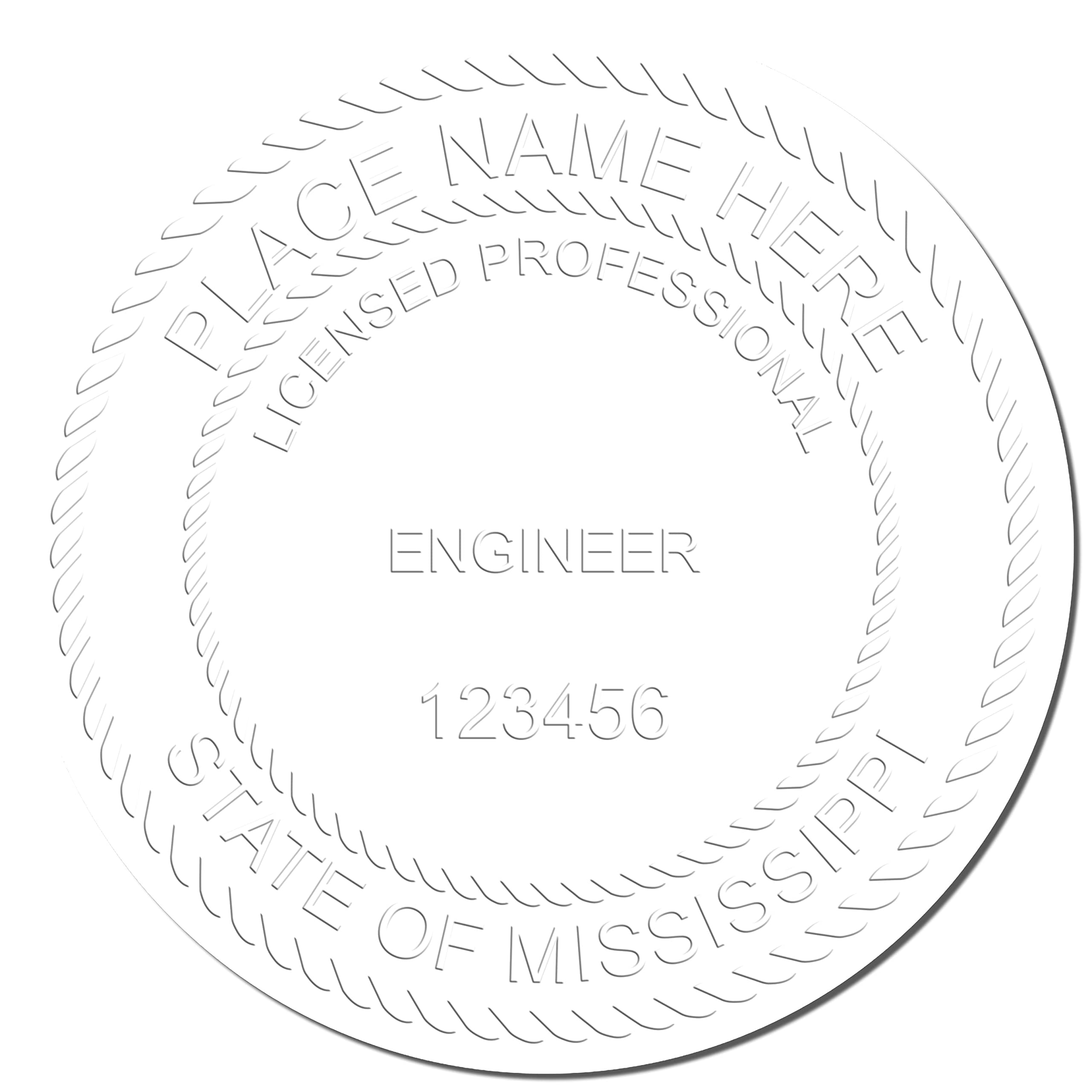 Mississippi PE Seal - Handheld Mississippi Engineer Seal for Licensed Professional Engineers, Size 1-5/8. Ideal for Mississippi Engineers Seeking a Reliable and Efficient Seal, Engineer Seal MS - Image 4