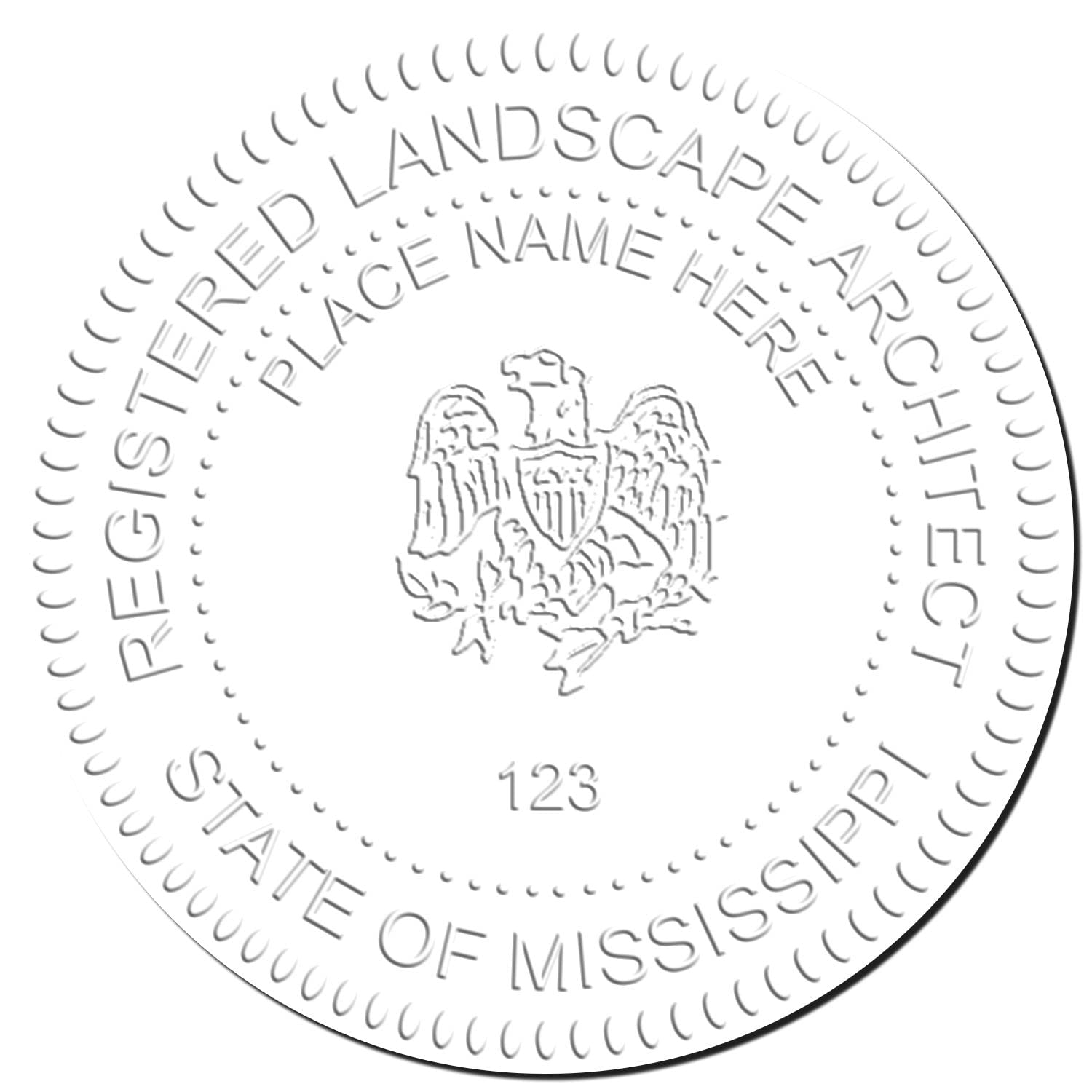Mississippi Professional Landscape Architect Seal - Handheld, Size 2" - Ideal for MS Landscape Architect, Easy-to-Use Seal for Mississippi Landscape Architects, Professional Seal Stamp - Image 4