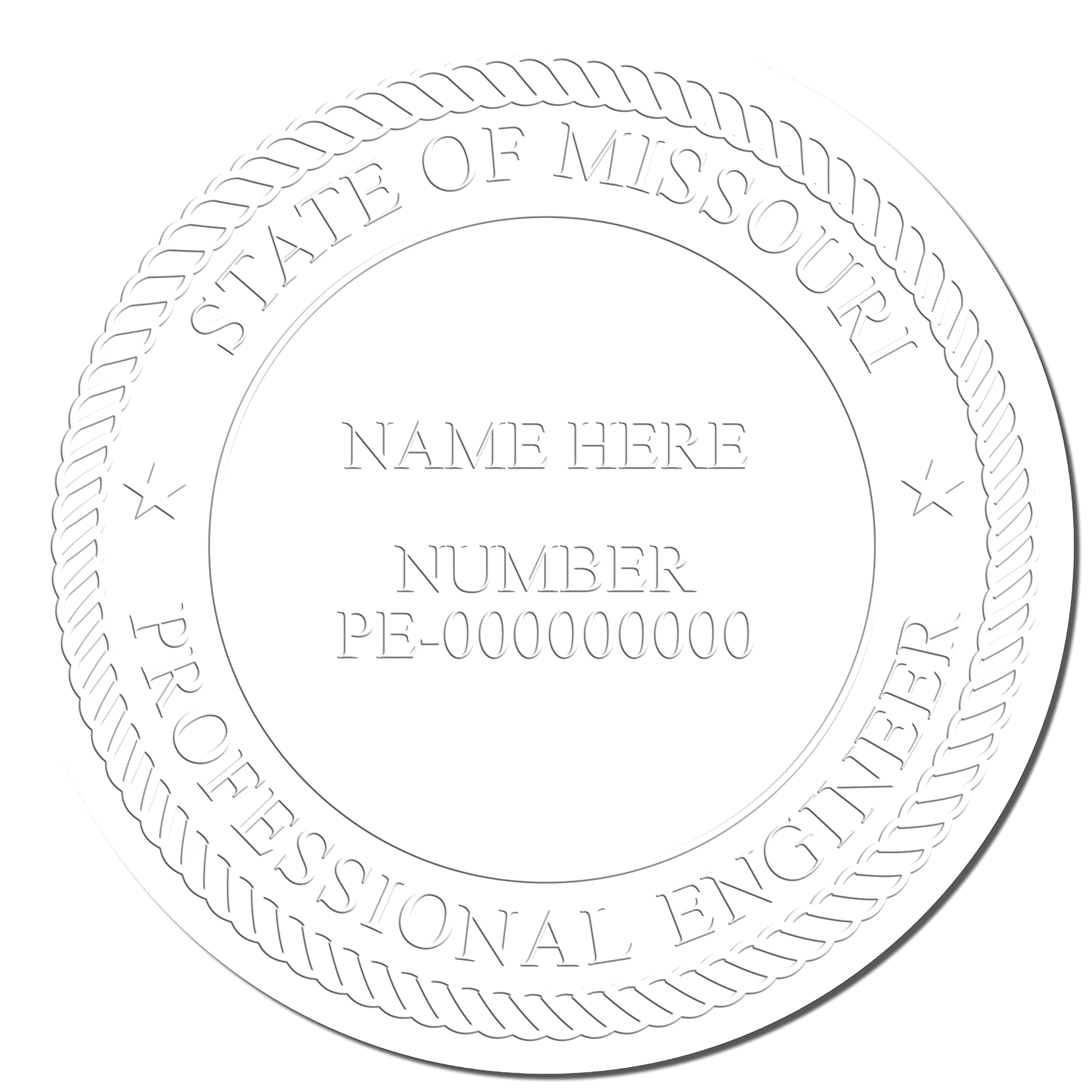 Missouri PE Seal - Premium Handheld Licensed Professional Engineer Seal, Ideal for Missouri Engineer, Size 1-3/4, Missouri Engineer Seal - Essential Tool for Missouri Licensed Engineers - Image 4