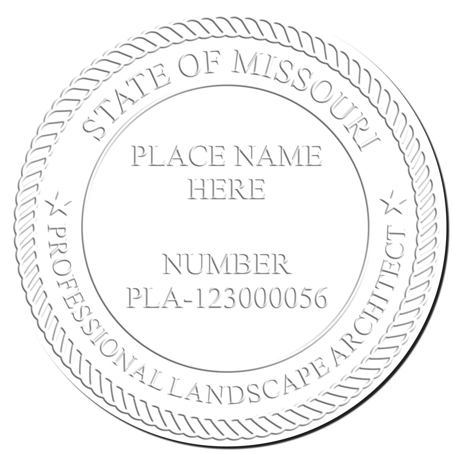 Missouri Professional Landscape Architect Seal - Handheld MO Landscape Architect Seal, Size 1-3/4 - Essential Tool for Missouri Landscape Architects - Easy to Use, Professional Seal Stamp - Image 4