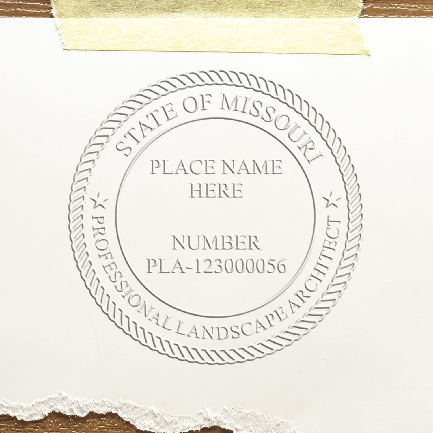 Missouri Professional Landscape Architect Seal - Handheld MO Landscape Architect Seal, Size 1-3/4 - Essential Tool for Missouri Landscape Architects - Easy to Use, Professional Seal Stamp - Image 6