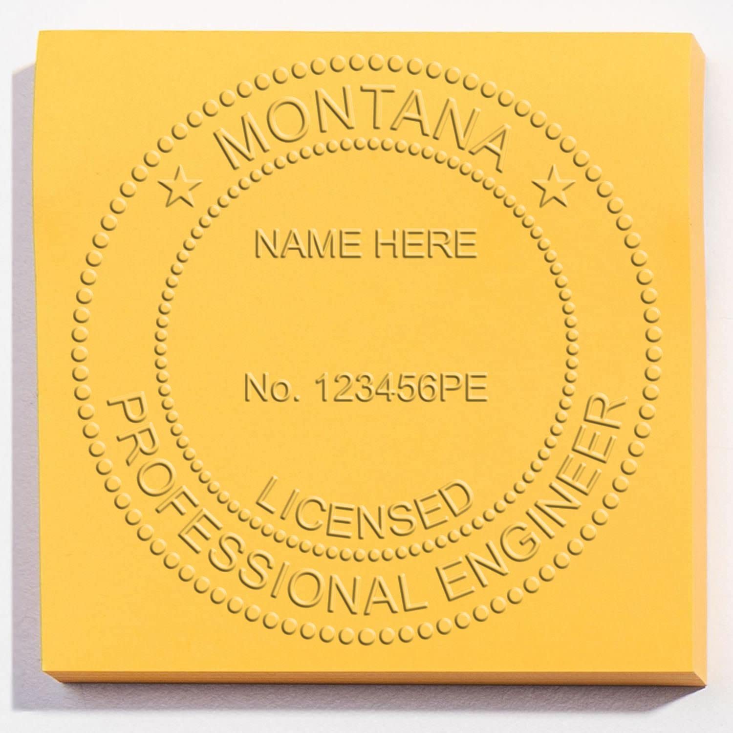 Montana PE Seal - Premium Quality Handheld Montana Engineer Seal, Ideal for Licensed Professional Engineers in Montana, Size 2", and Easy-to-Use Montana Professional Engineer Seal, Engineer Seal MT
