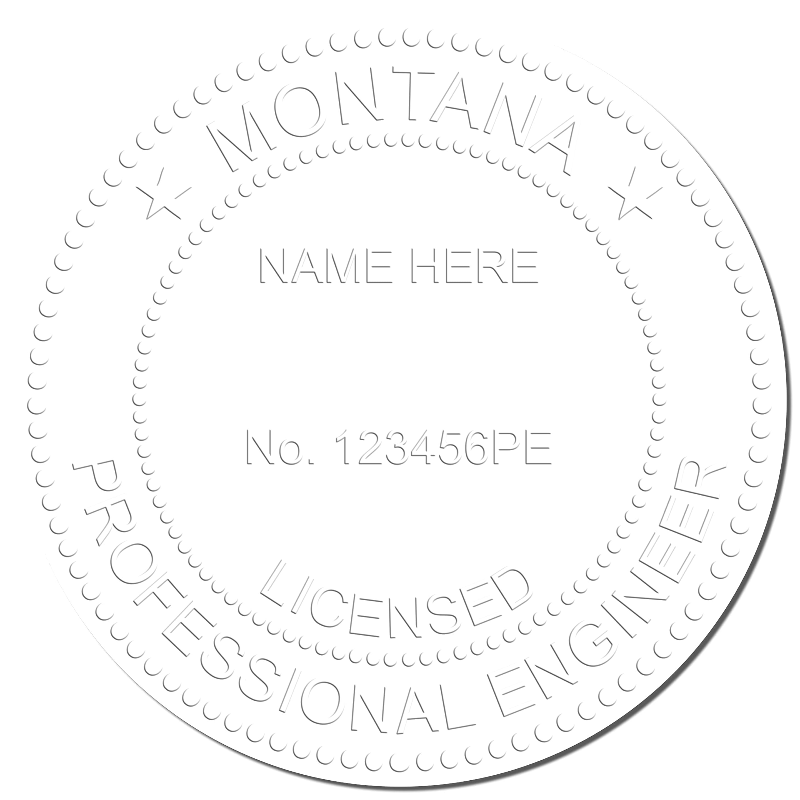 Montana PE Seal - Premium Quality Handheld Montana Engineer Seal, Ideal for Licensed Professional Engineers in Montana, Size 2", and Easy-to-Use Montana Professional Engineer Seal, Engineer Seal MT - Image 4