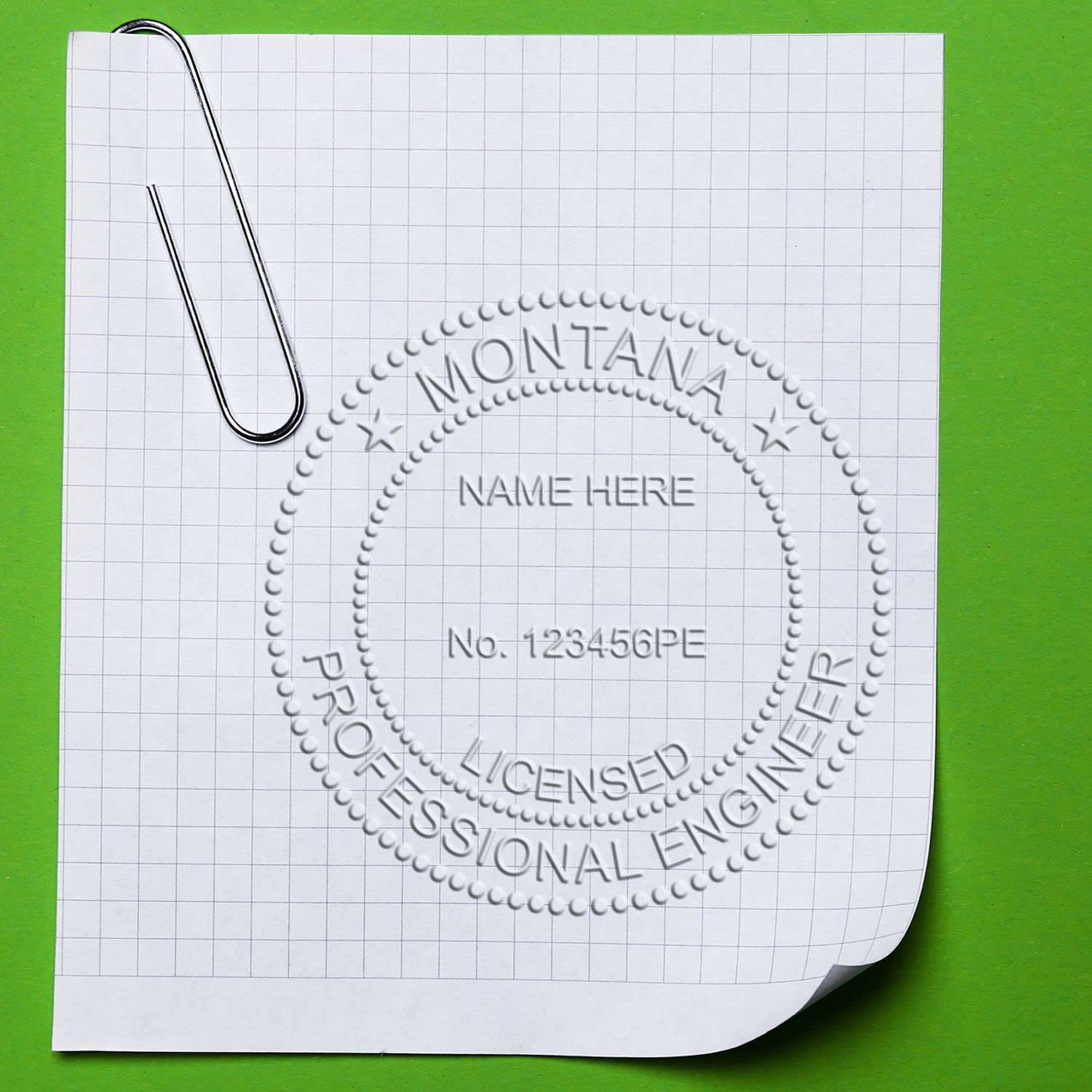 Montana PE Seal - Premium Quality Handheld Montana Engineer Seal, Ideal for Licensed Professional Engineers in Montana, Size 2", and Easy-to-Use Montana Professional Engineer Seal, Engineer Seal MT - Image 6