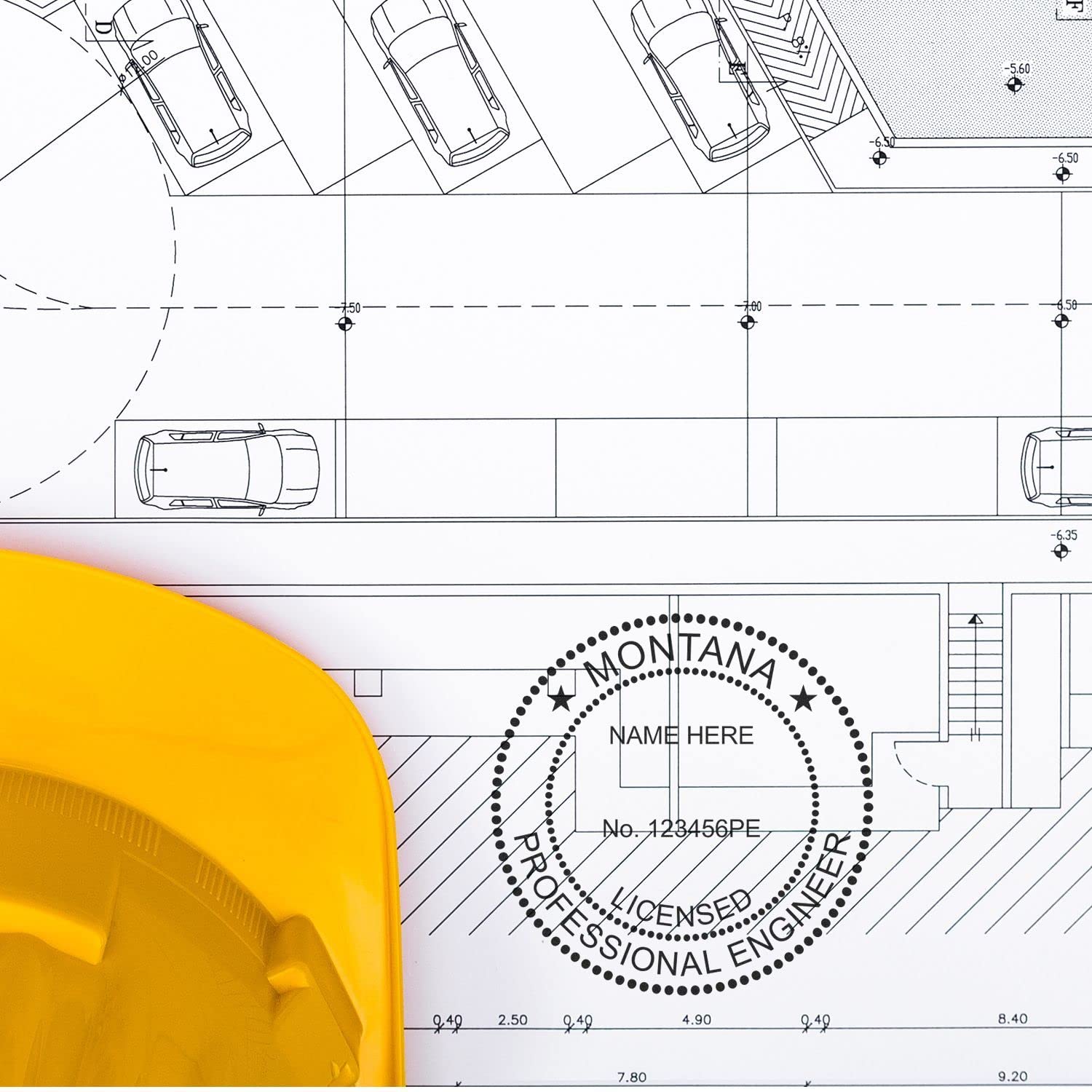 Montana Professional Engineer Seal Stamp - 2" Size, Slim Design for Engineering Documents, Official Montana Engineering Stamp, Ideal Professional Engineer Stamp Montana MT, Montana PE Seal - Image 7