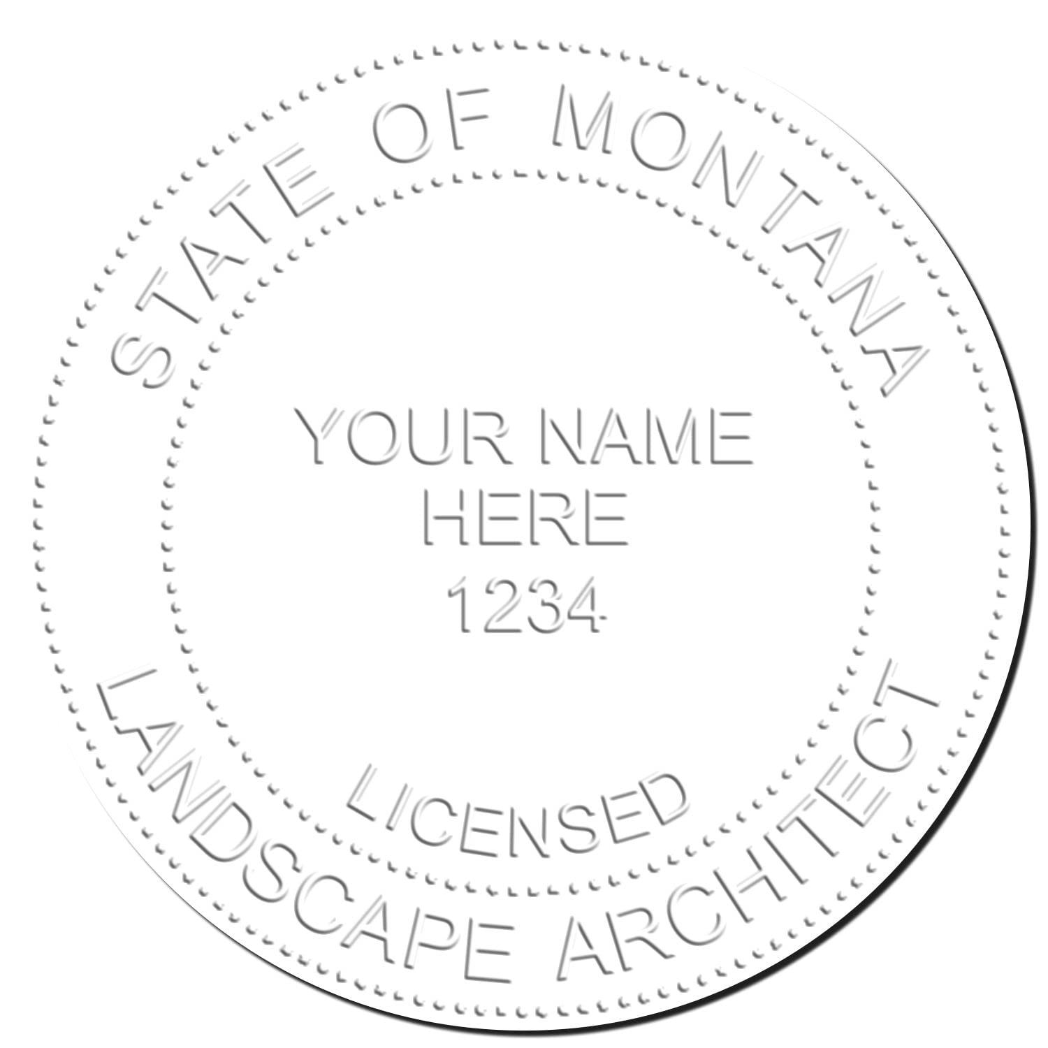 Montana Professional Landscape Architect Seal, Handheld MT Landscape Architect Seal, Size 1-5/8, Ideal for Montana Landscape Architects - Easy-to-Use Seal for Professional Landscaping Projects - Image 4