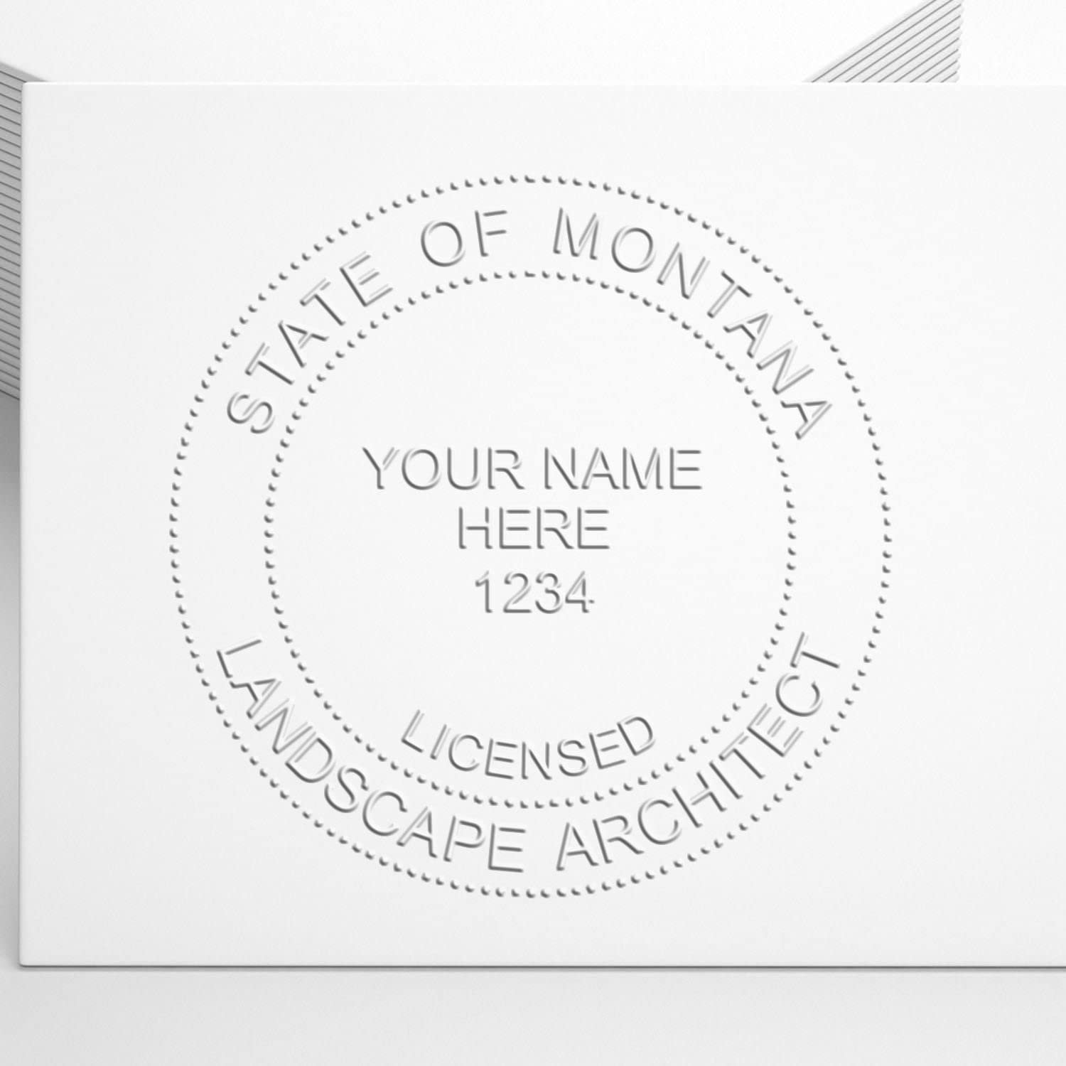 Montana Professional Landscape Architect Seal, Handheld MT Landscape Architect Seal, Size 1-5/8, Ideal for Montana Landscape Architects - Easy-to-Use Seal for Professional Landscaping Projects - Image 6