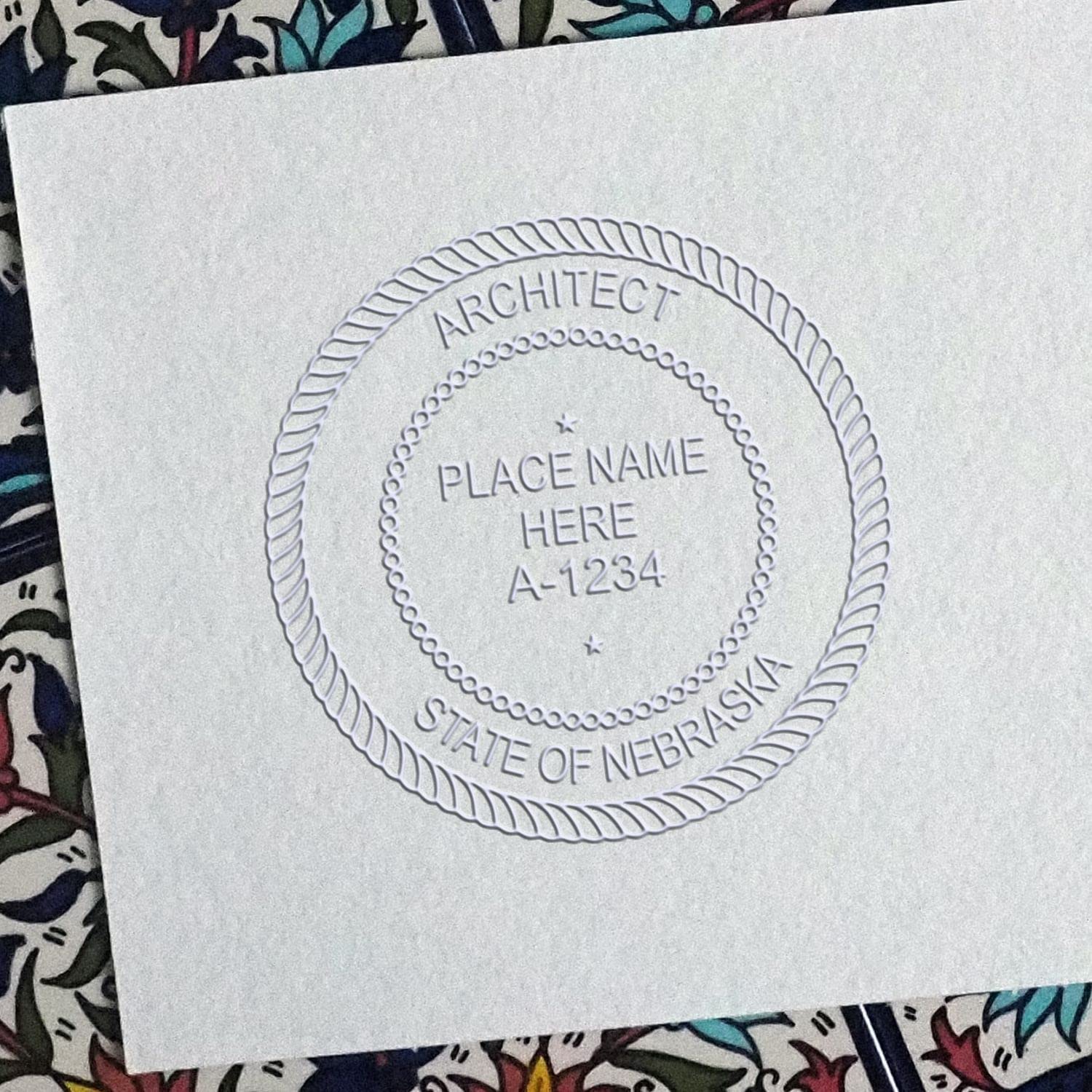 Nebraska Architect Seal - Premium Handheld Architect Embosser, Ideal for Nebraska Architects, Perfect Architect Seal NE for Professional Use - Essential Tool for Nebraska Architect Designs - Image 6
